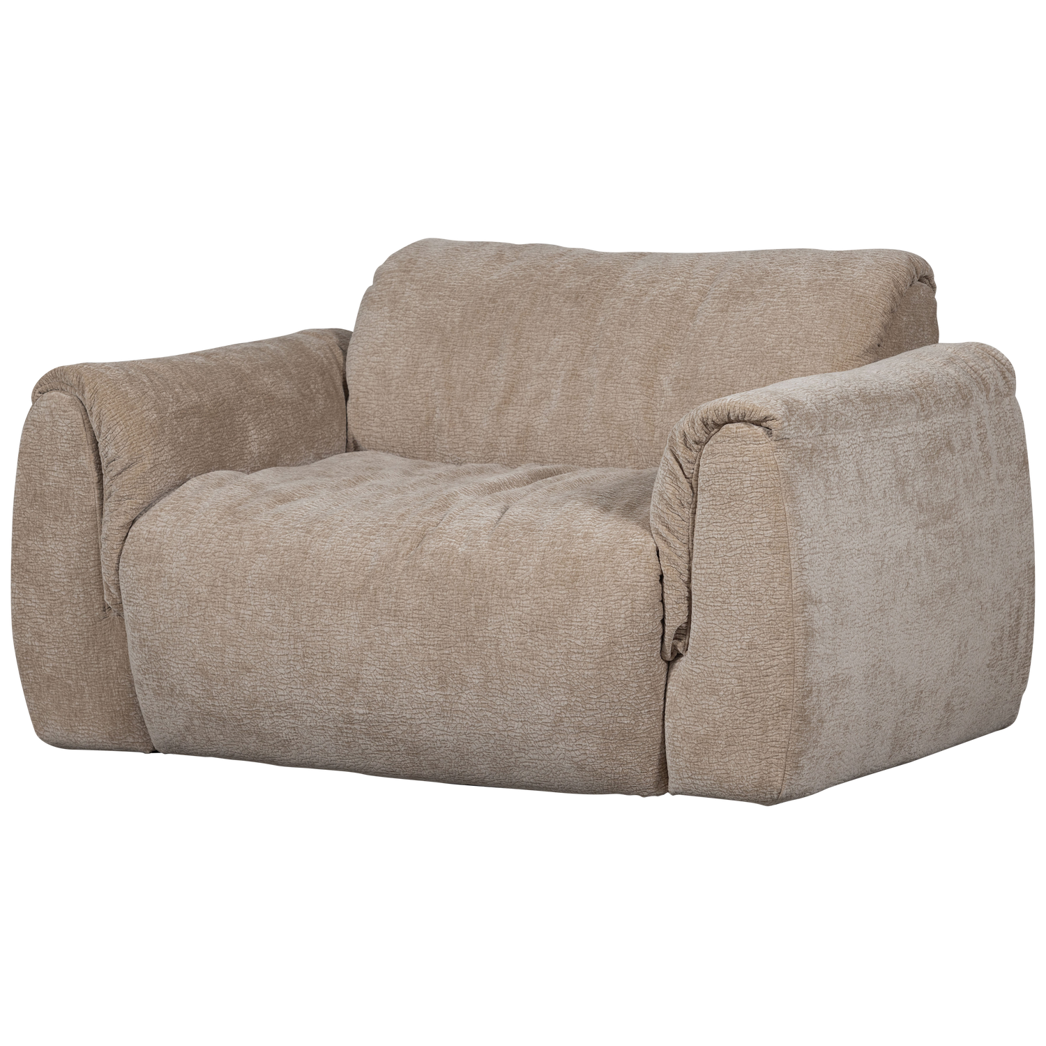 Baggy loveseat geweven chenille bruin