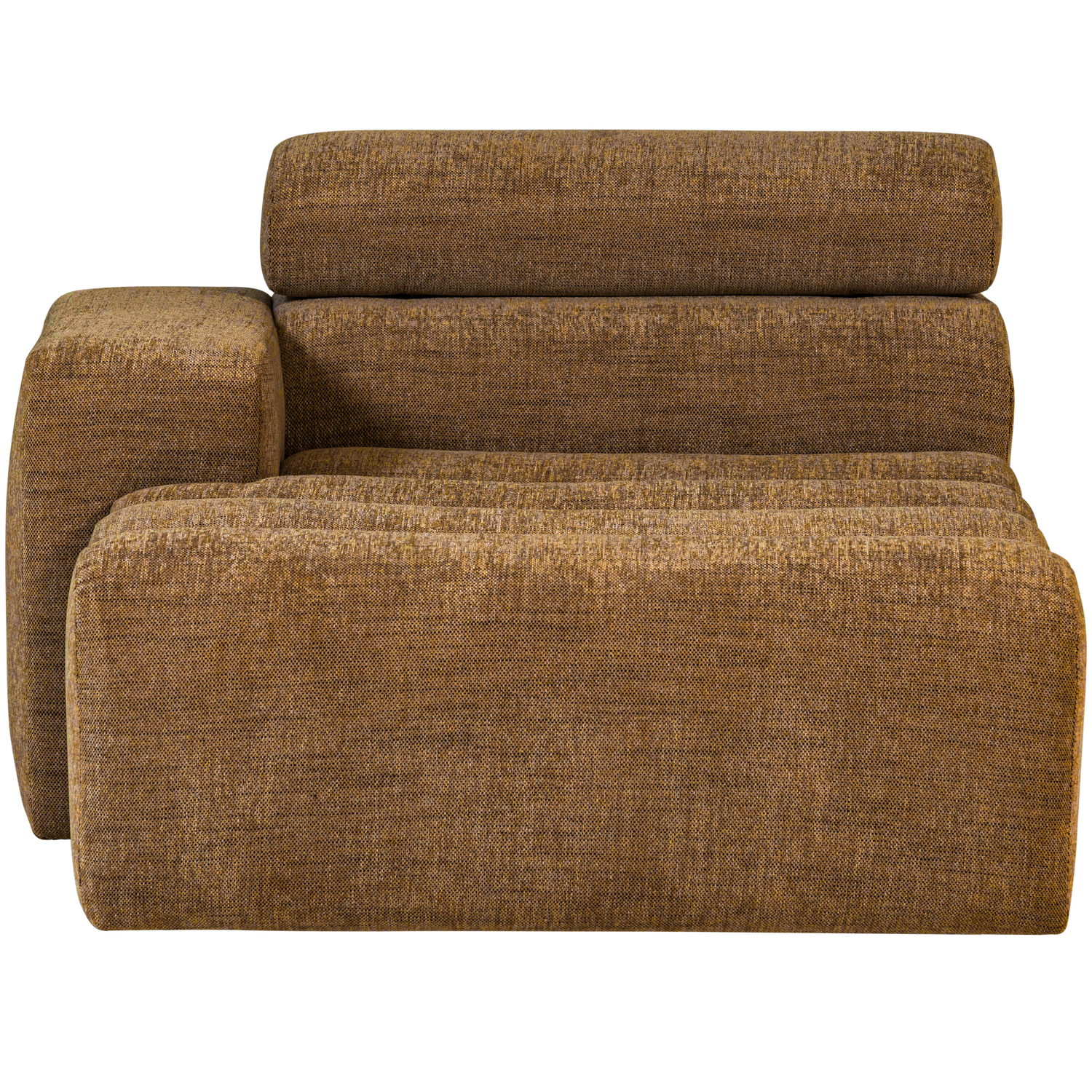 Novi chaise longue element arm links ribstof terra