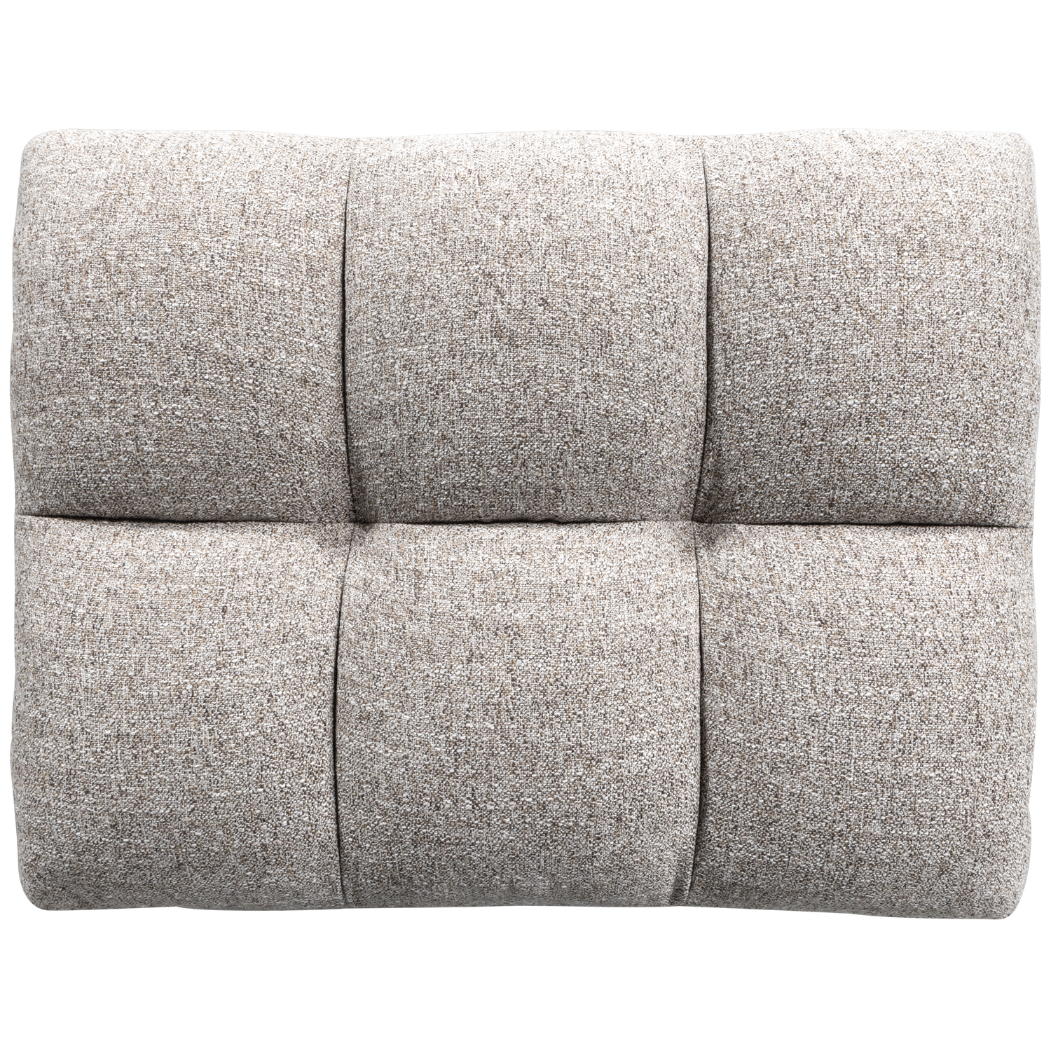 Allure hocker geweven stof donkerbruin melange