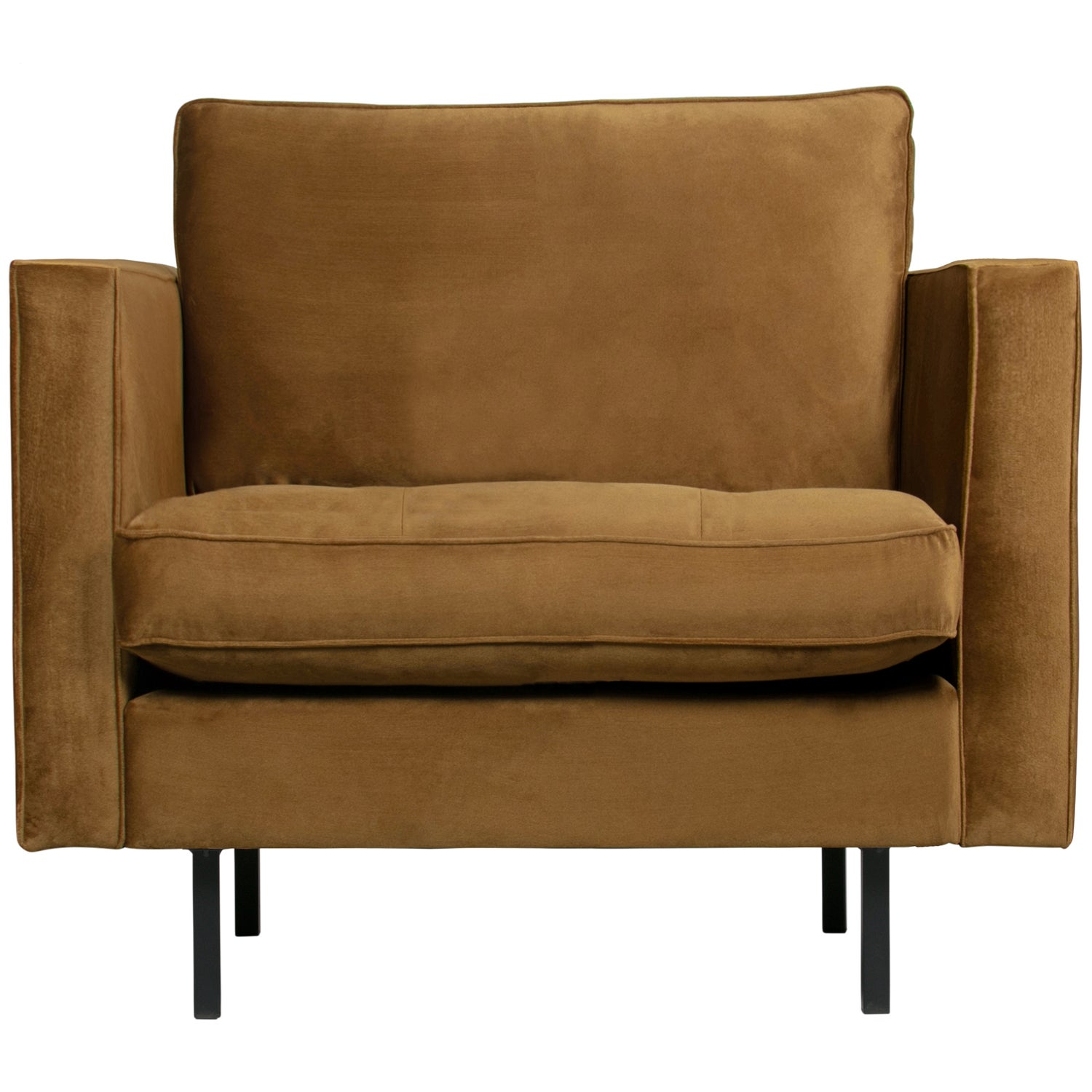 Rodeo classic fauteuil ribstof roestbruin
