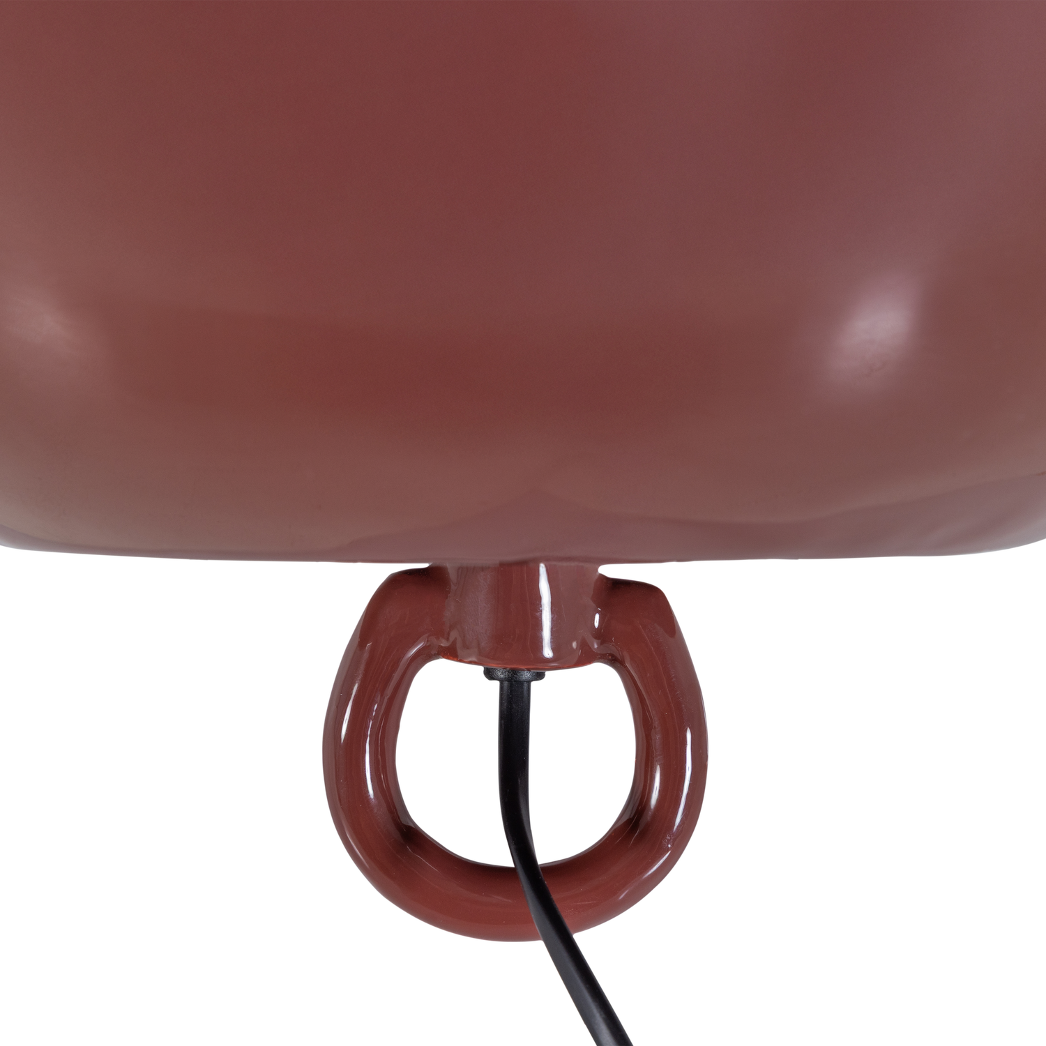 Mero tafellamp 25xo26 cm metaal hoogglans rood