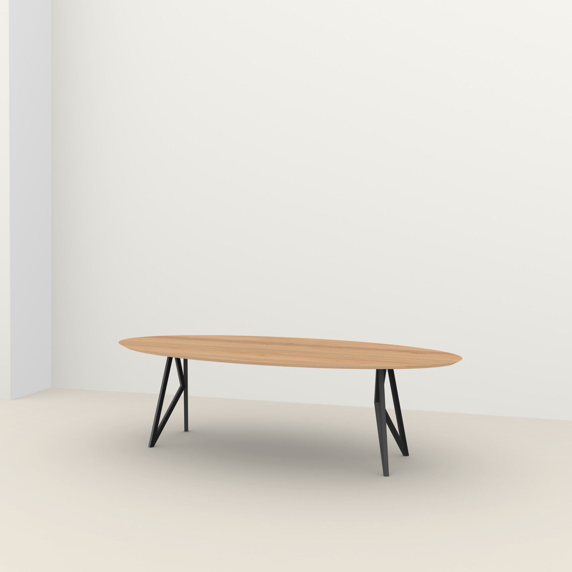 Studio HENK tafel Butterfly Ovaal, zwart frame - Smart Collectie