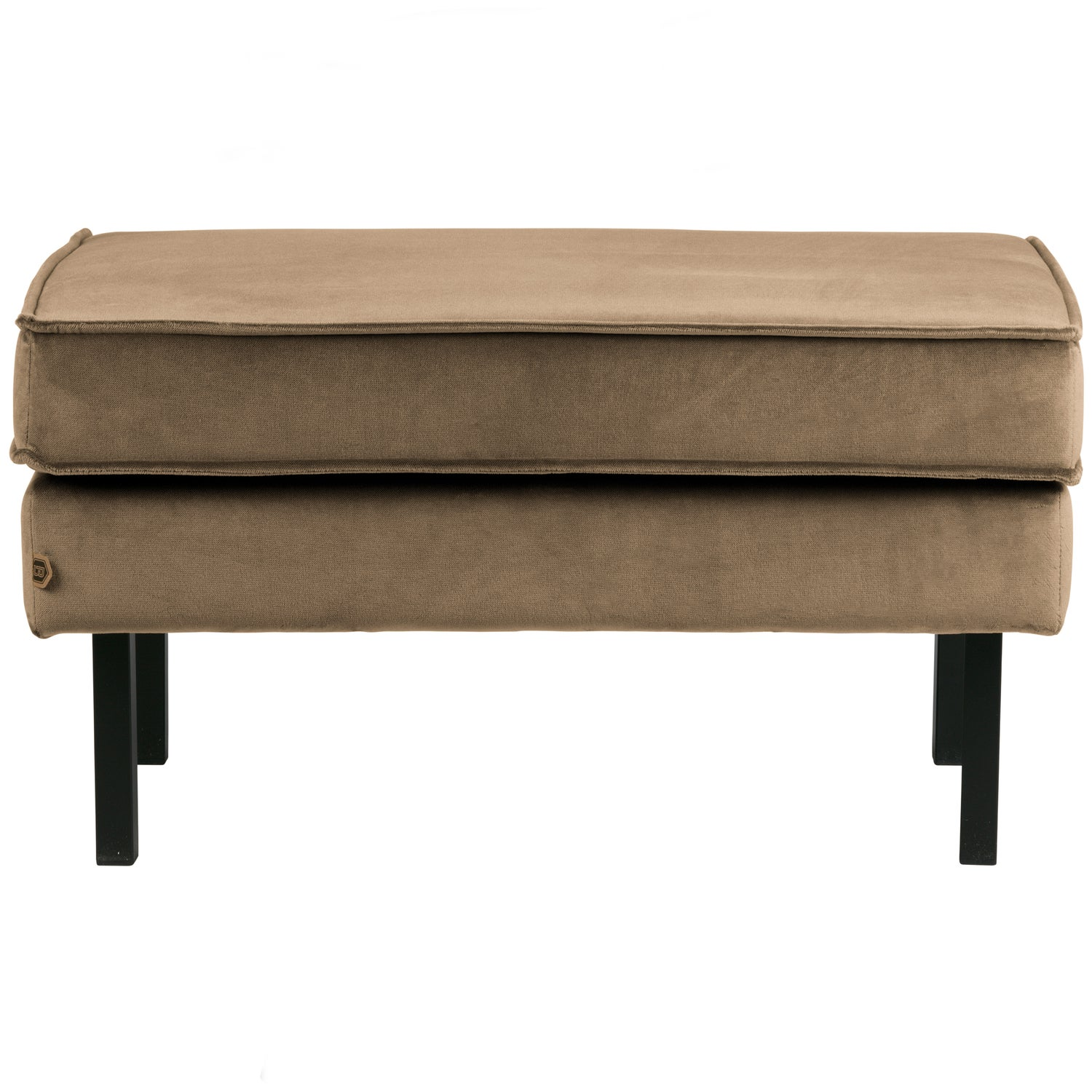 Rodeo hocker op poten velvet kastanjebruin
