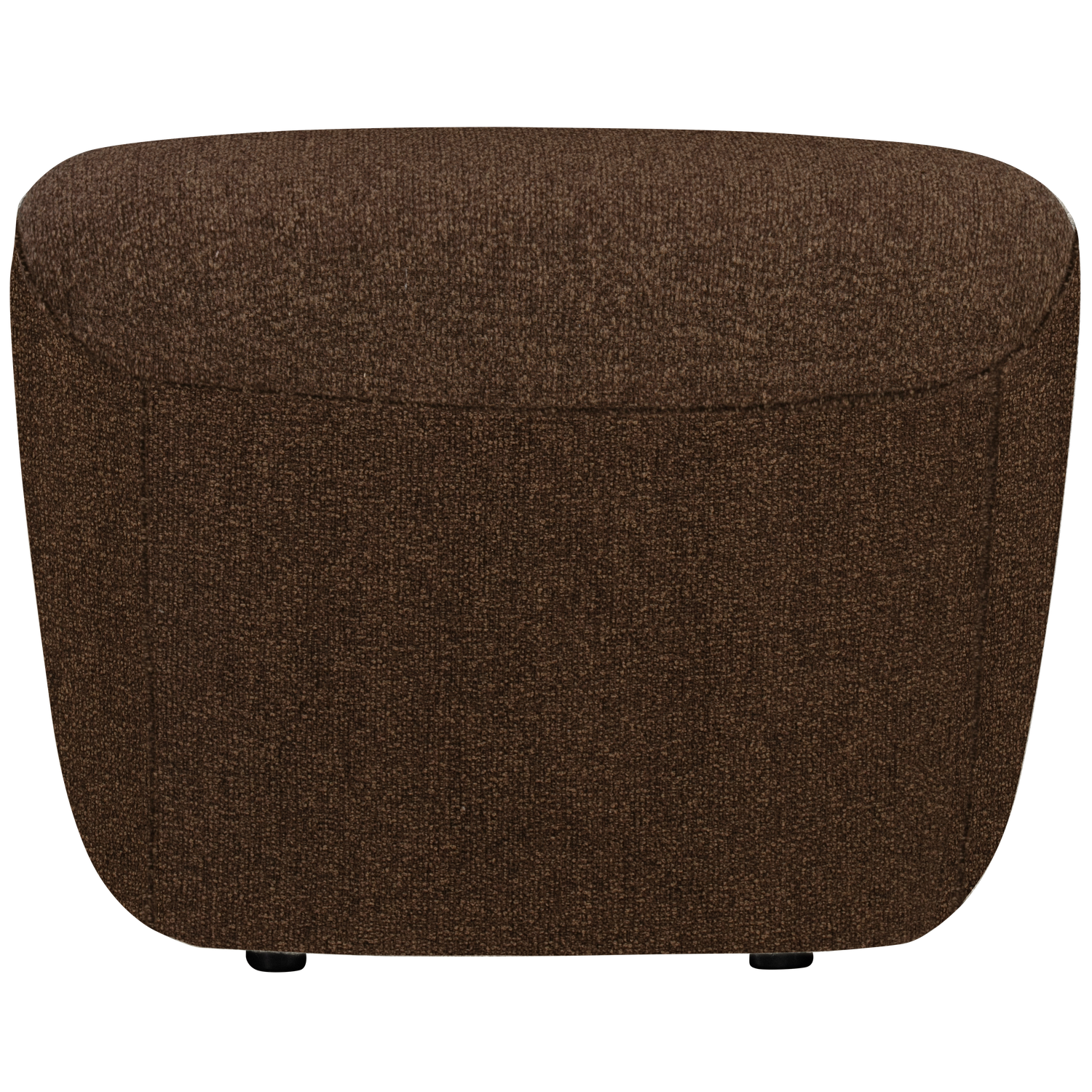 Lofty hocker boucle staalgrijs