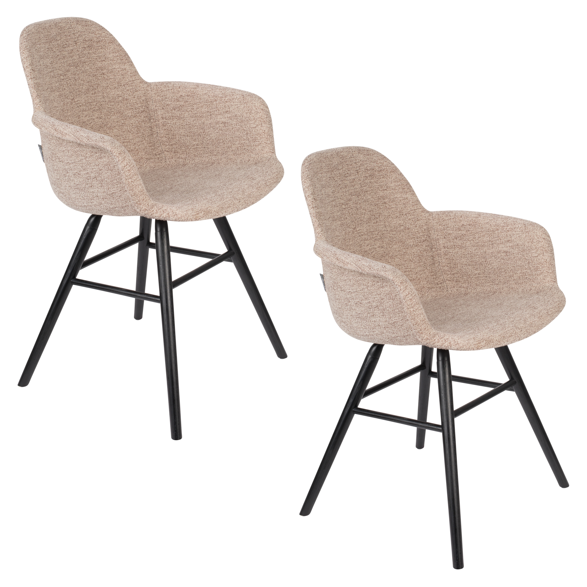 Zuiver Albert Kuip Soft Armstoel - Set van 2