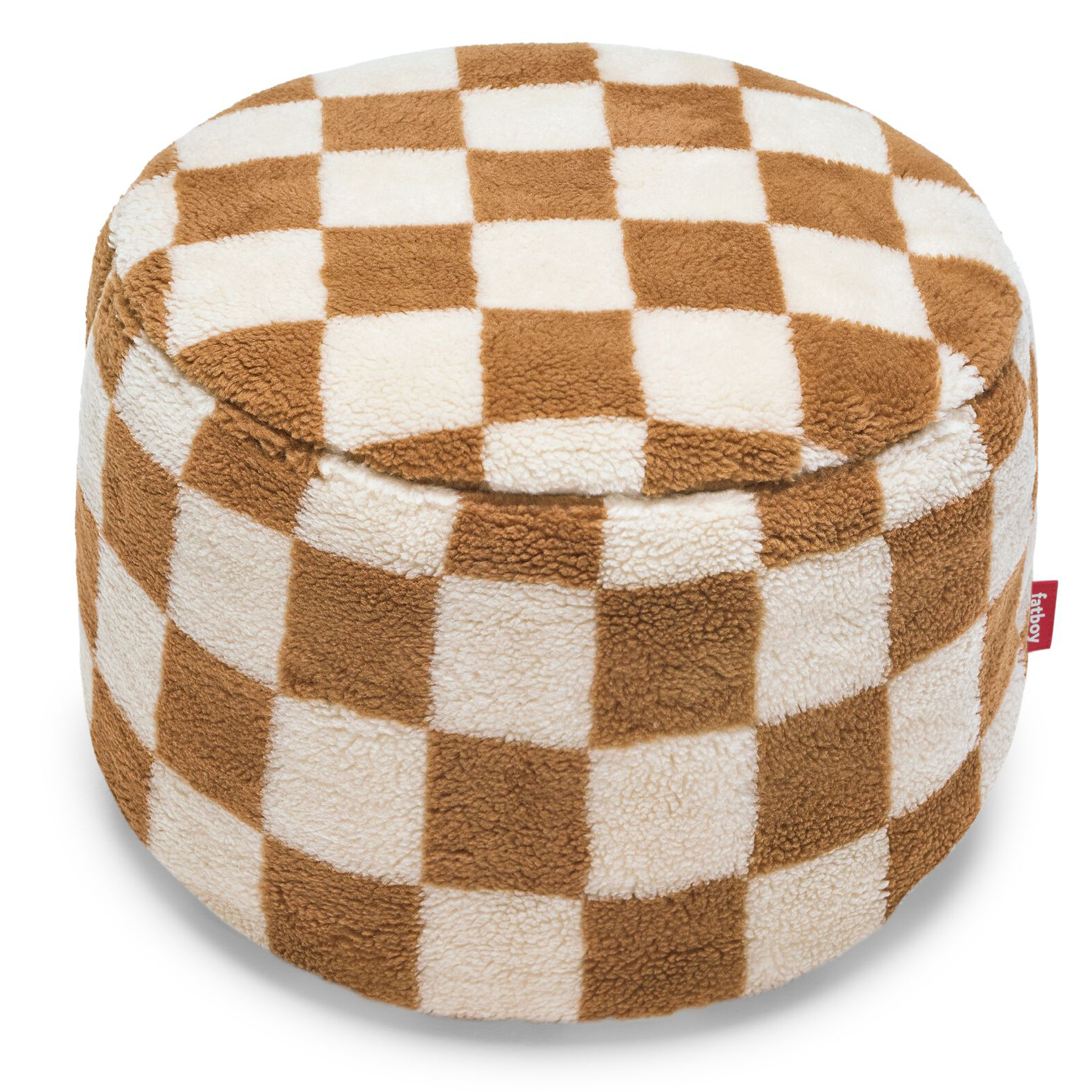 Fatboy Poef point teddy chess almond creme