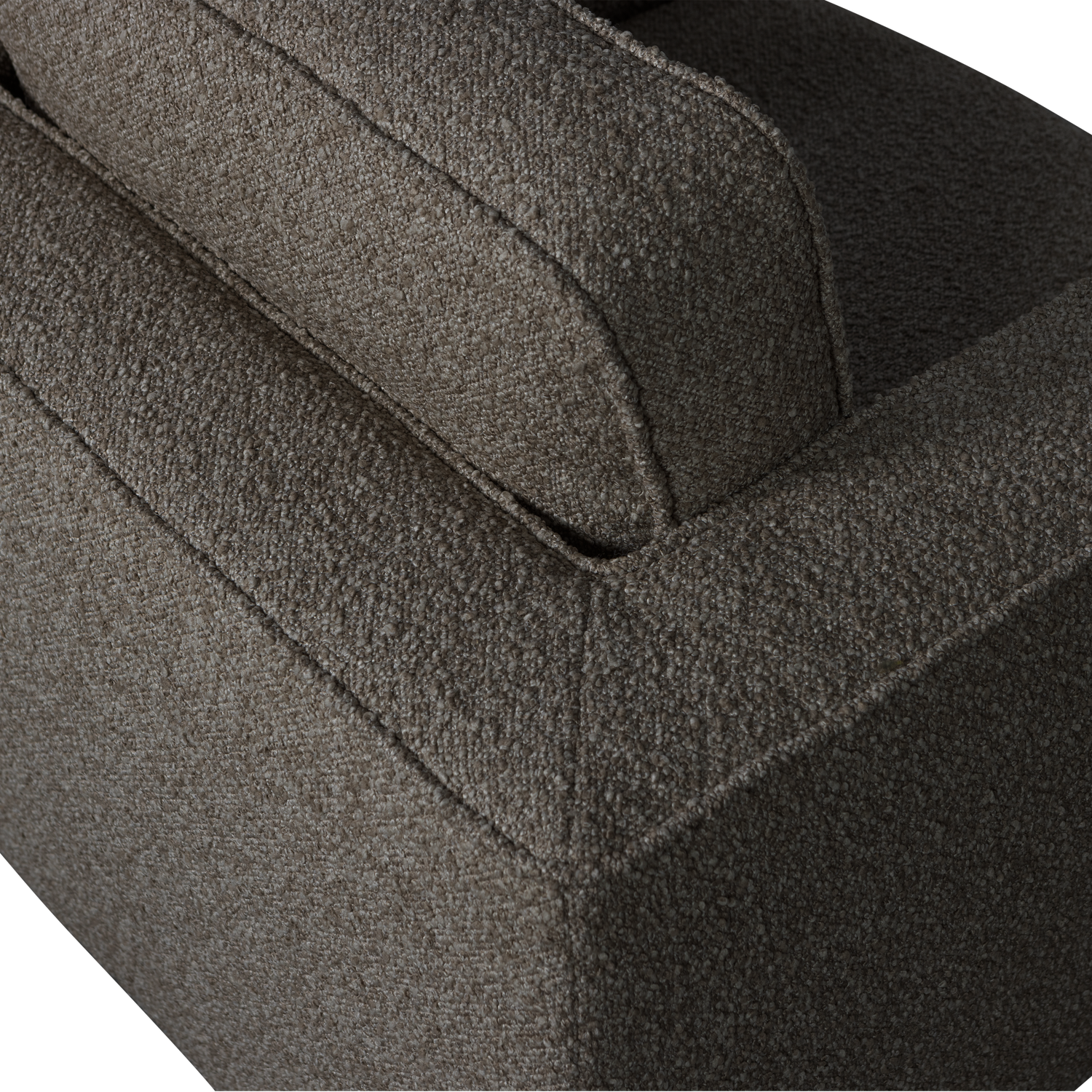 Lazy draaifauteuil boucle bruin