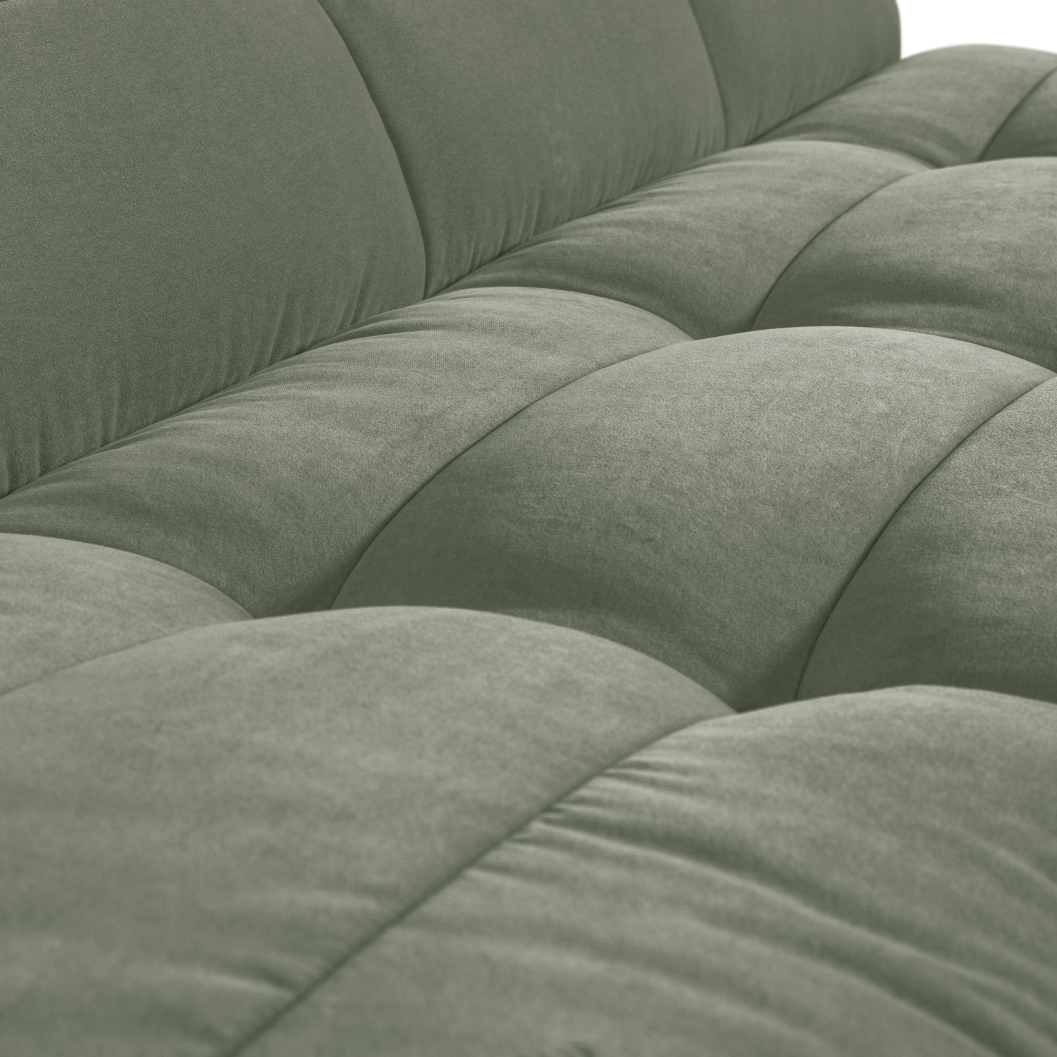 Cluster eetbankje met rugleuning boucle khaki bruin