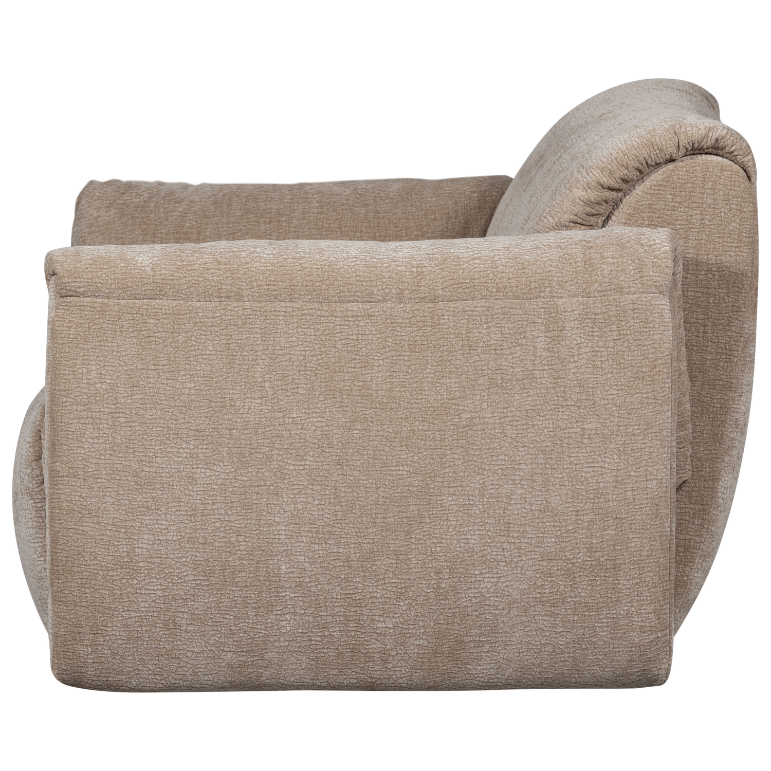 Baggy loveseat geweven chenille bruin