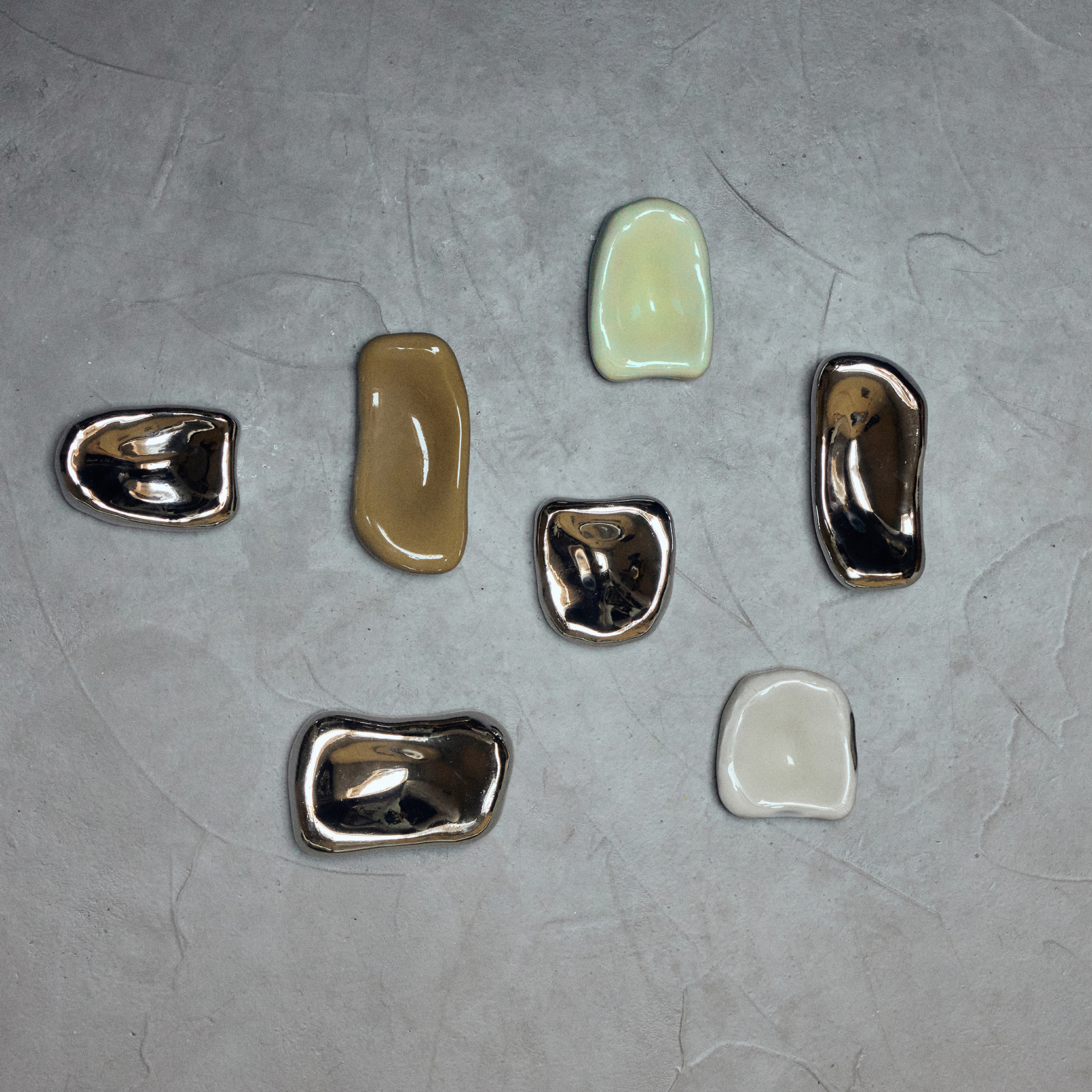 HKliving Decoratieobject glass sculpture Cream