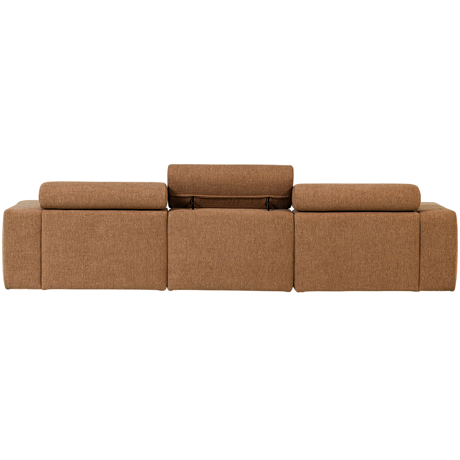 Novi chaise longue bank rechts donkerbruin melange
