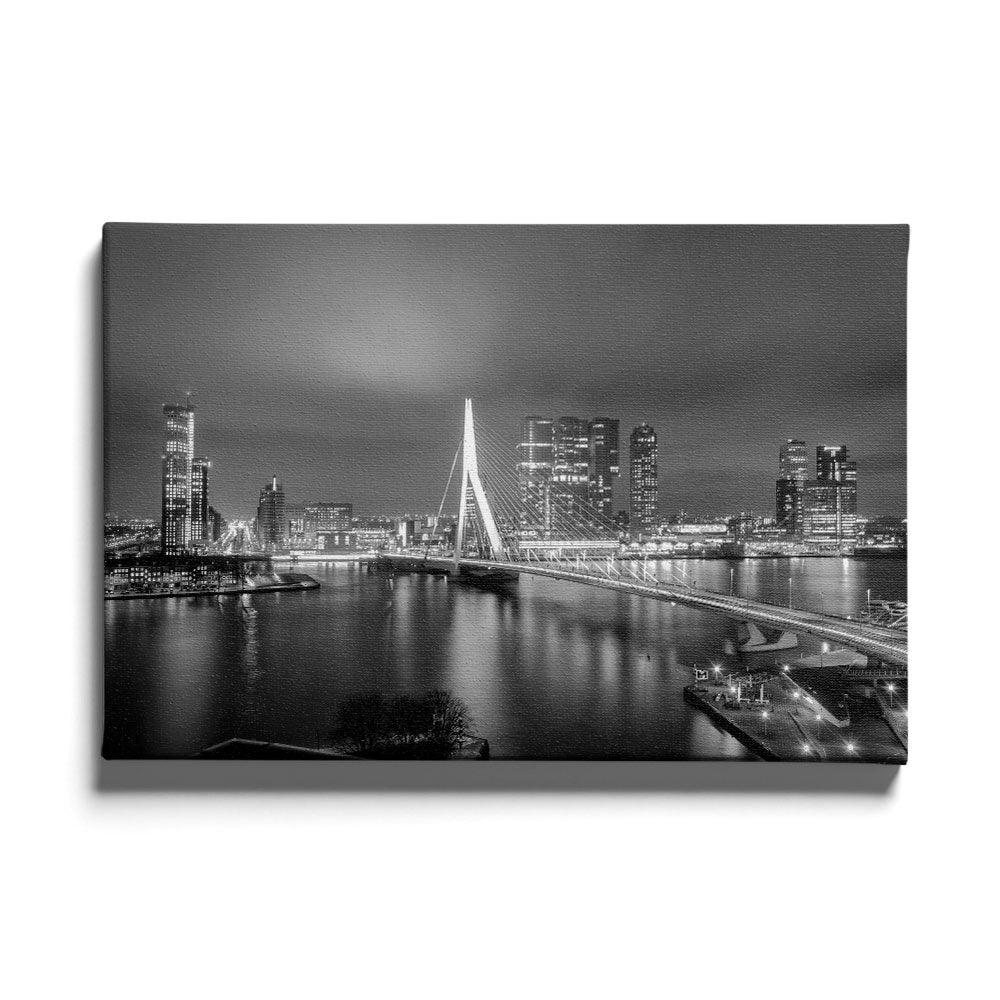Walljar canvas schilderij - Rotterdam Skyline II