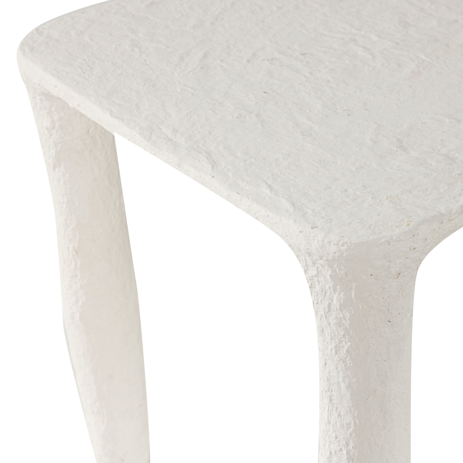 Vion lage bijzettafel papier mache off white