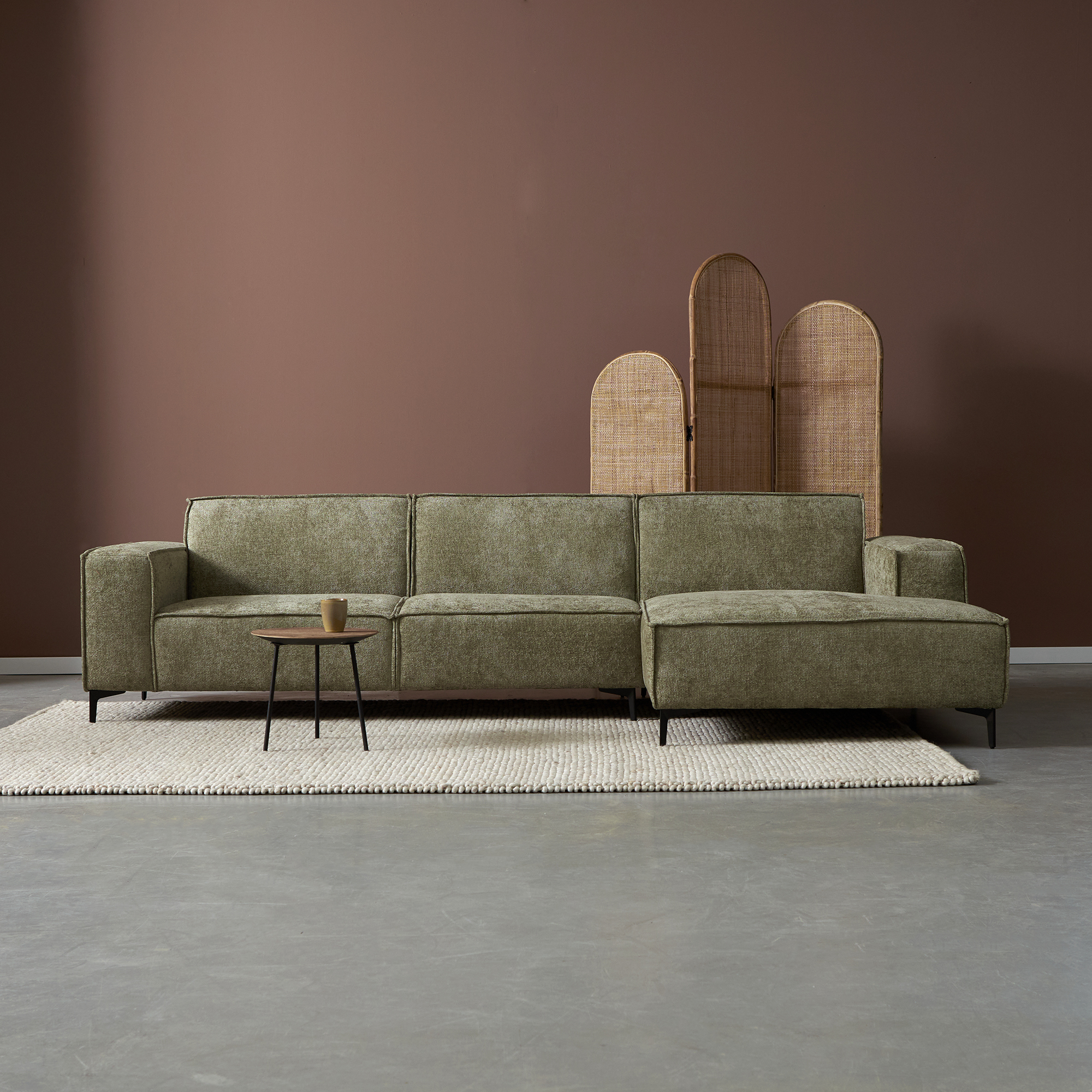 Hoekbank Valora Groen Chaise