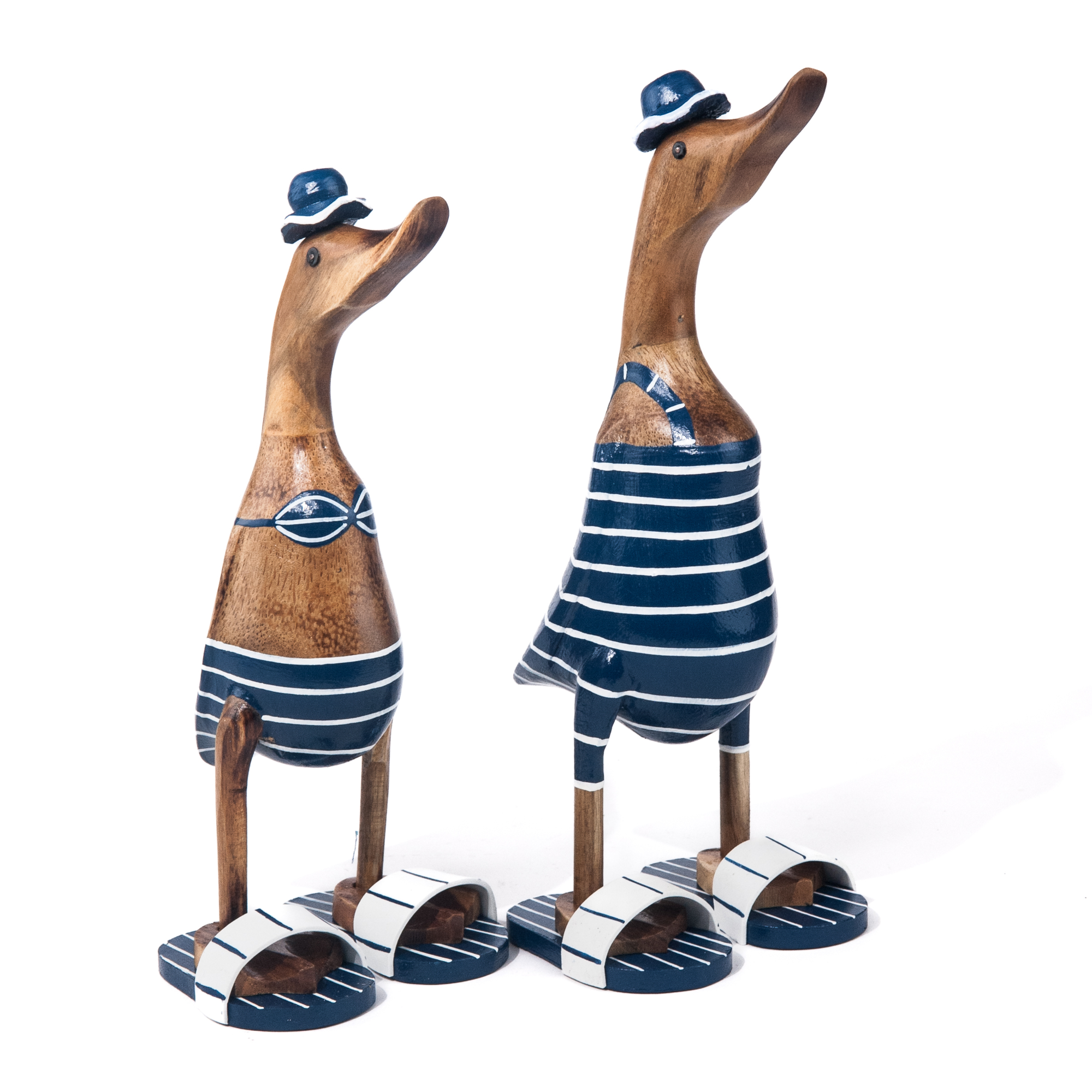 Set houten eenden - strand kleding