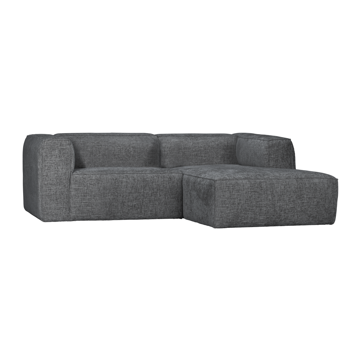 Bean chaise longue bank rechts chenille velvet taupe