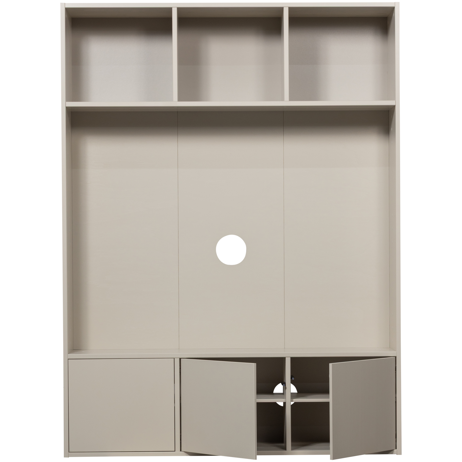 Meggy tv opbergkast 160 cm grenen middenbruin [fsc]