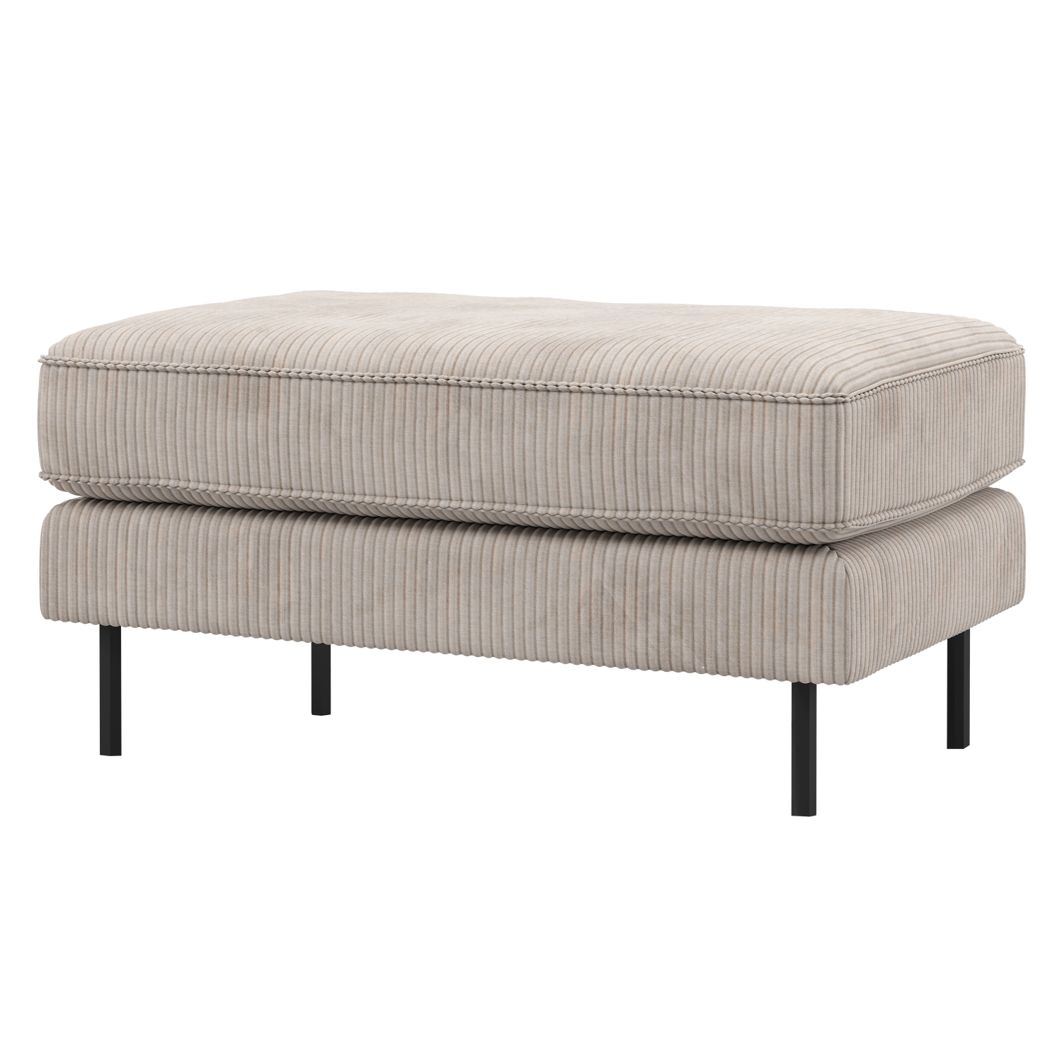 Rodeo hocker op poten velvet kastanjebruin