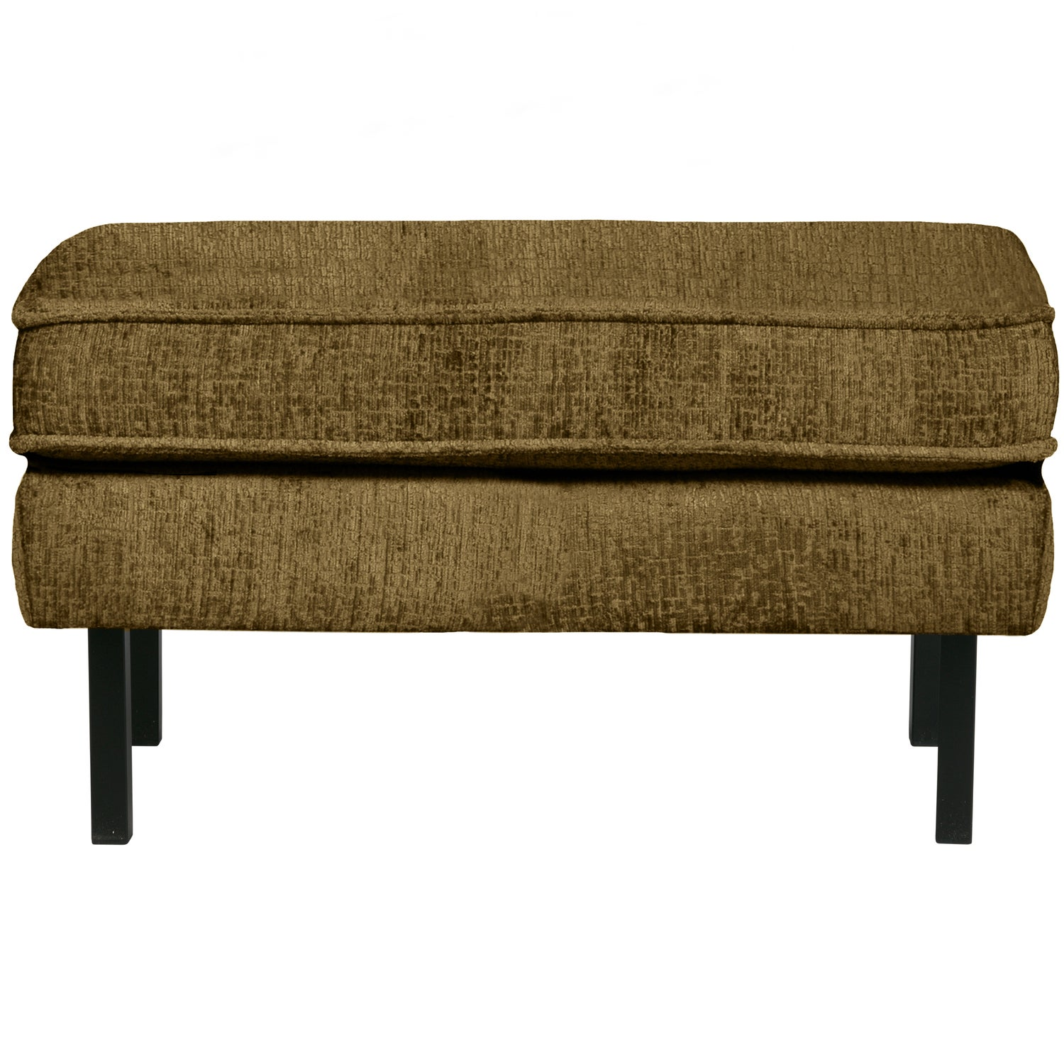 Rodeo hocker op poten velvet kastanjebruin
