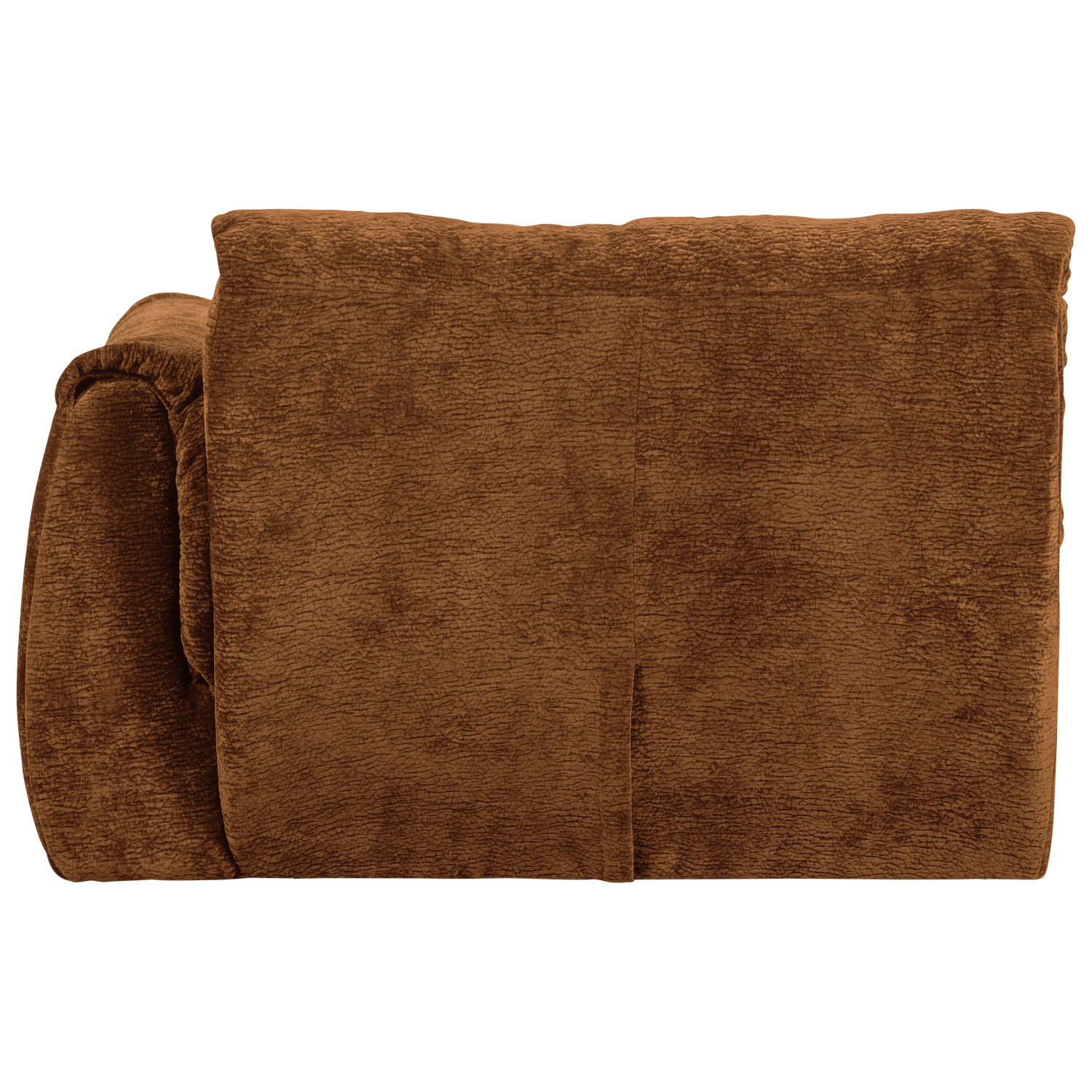 Baggy 1-zits element met arm rechts geweven chenille bruin
