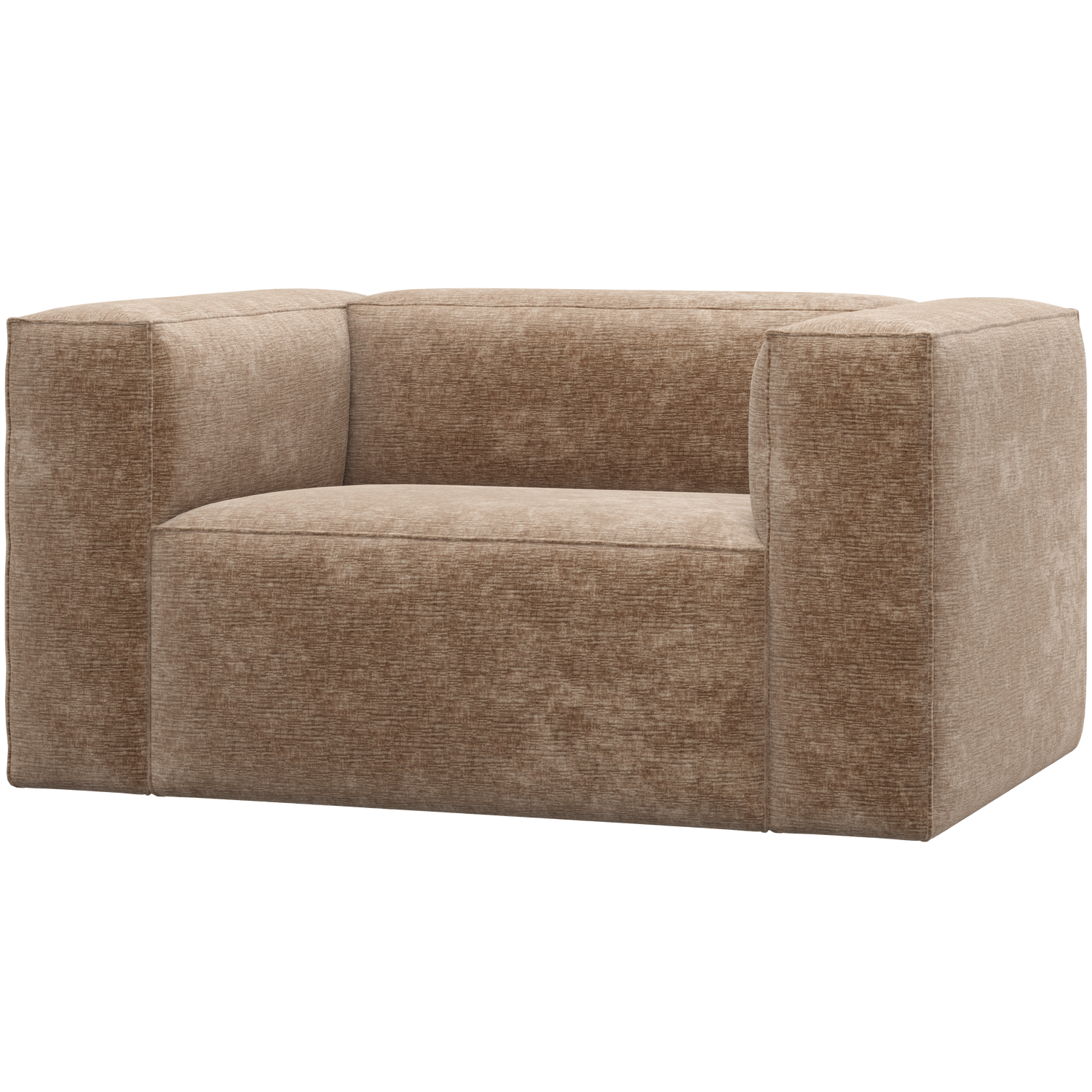 Bean fauteuil chenille velvet naturel