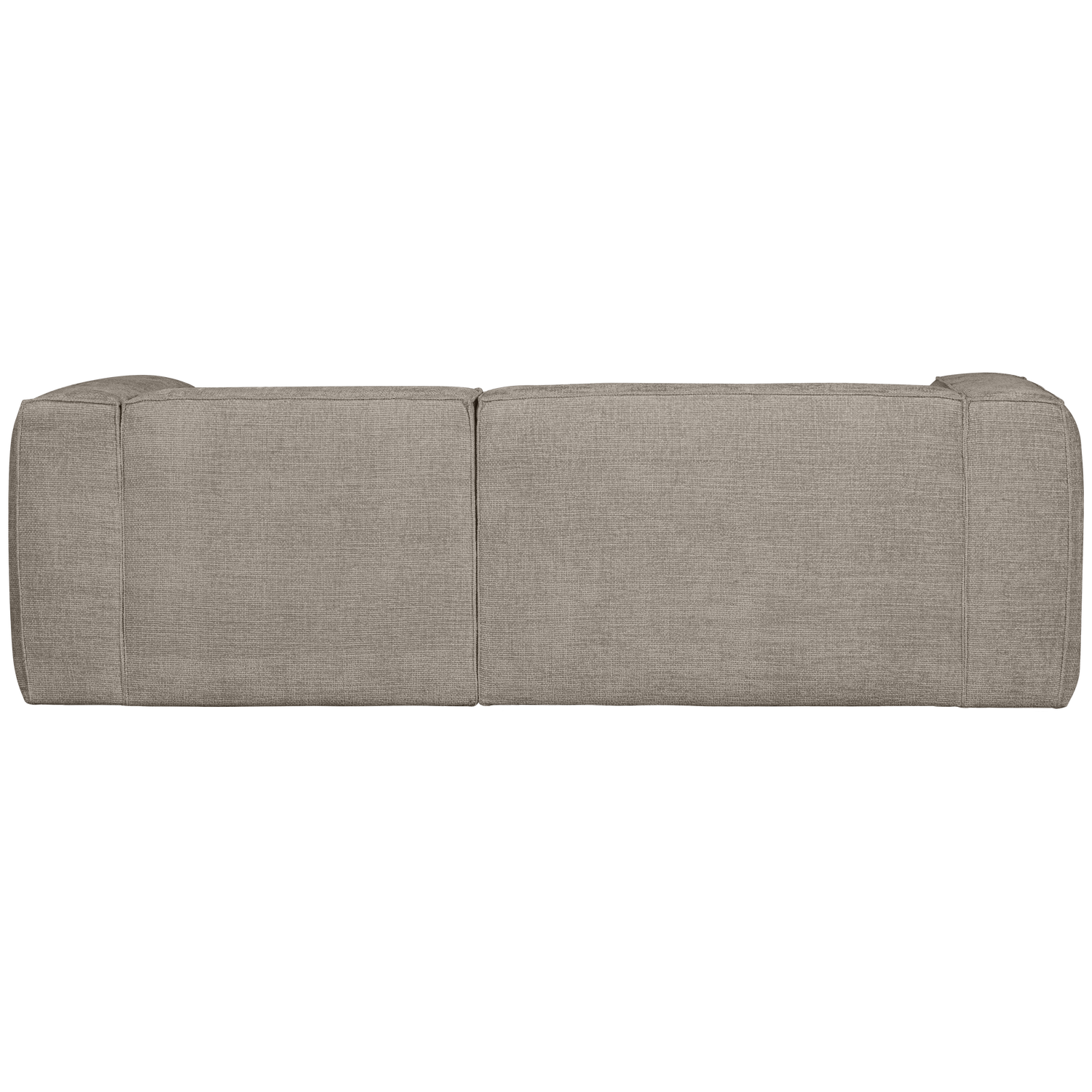 Bean chaise longue bank rechts chenille velvet taupe