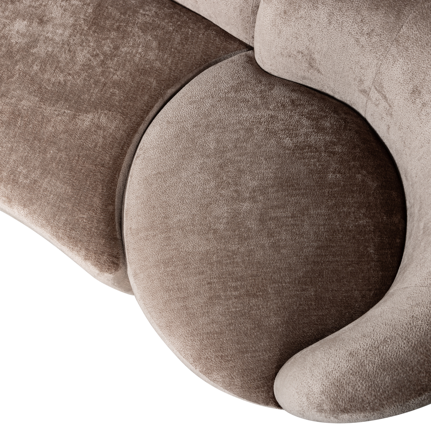 Combi-popular: bankje + fauteuil + poef naturel