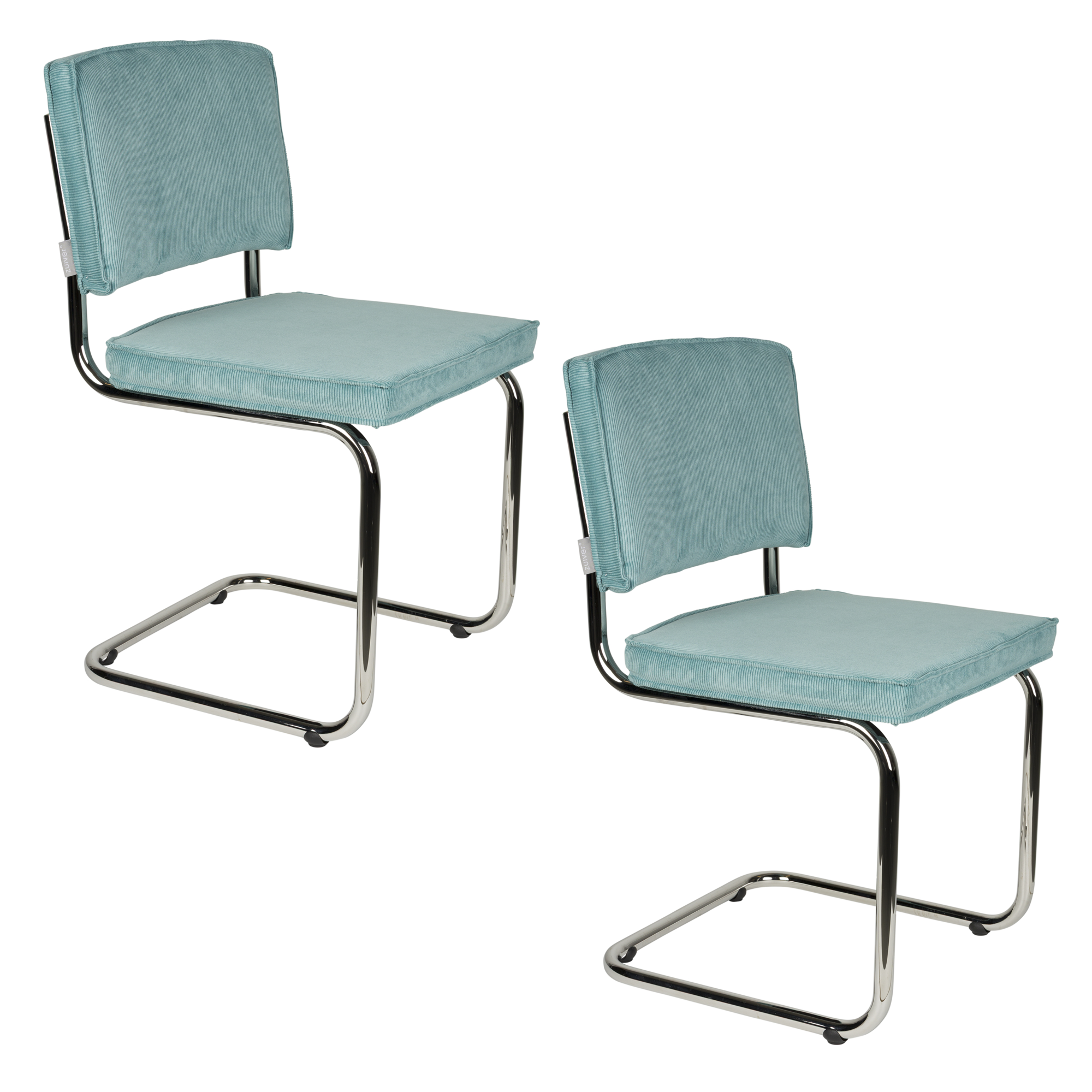 Zuiver Ridge Rib Eetkamerstoel - Set van 2