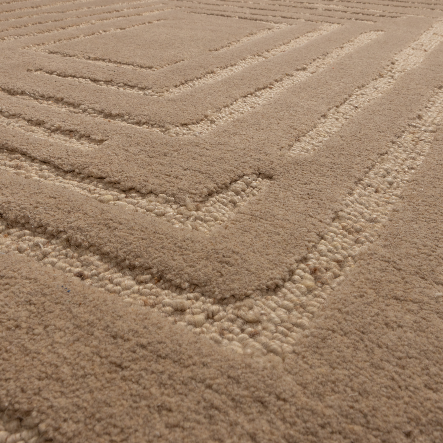 Alicia vloerkleed wol zand 170x240 cm