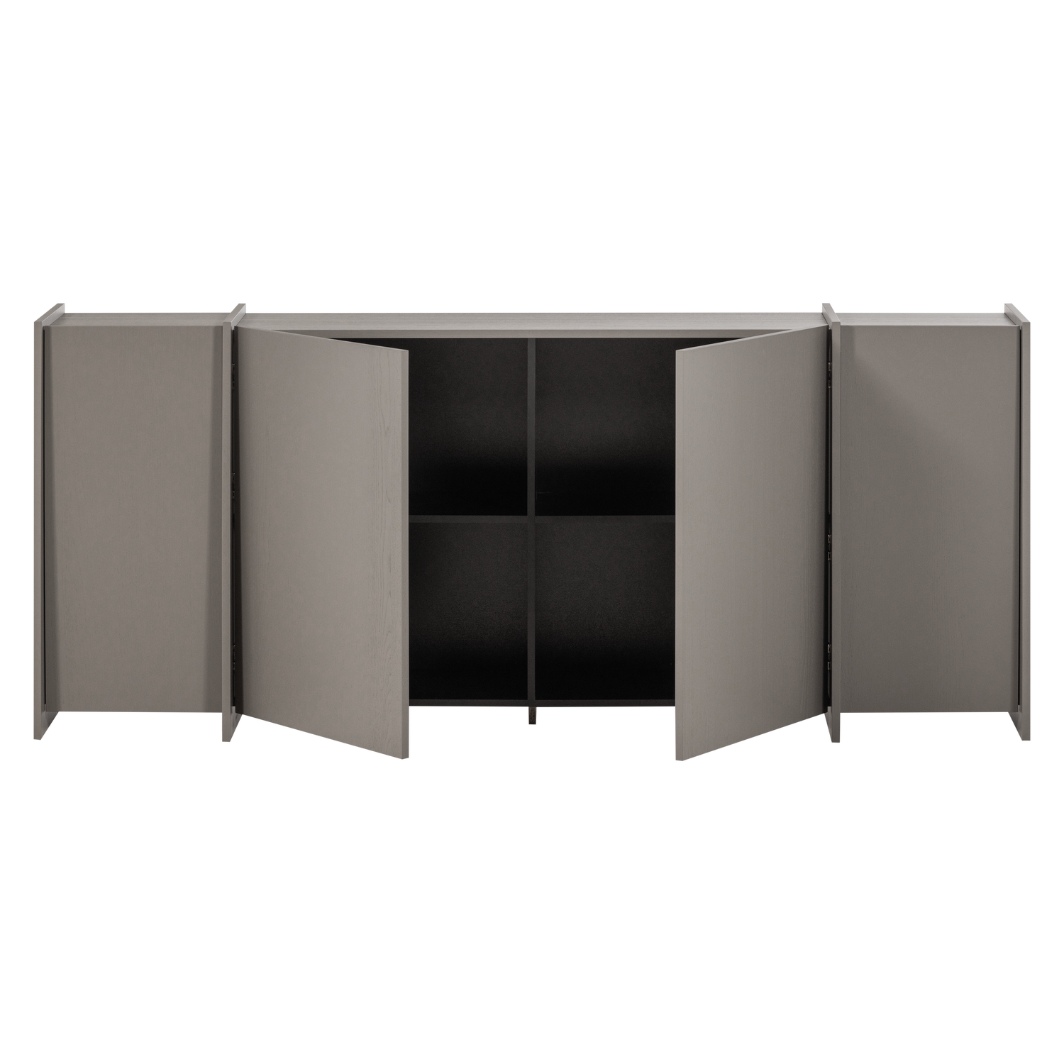 Brock dressoir 200 cm essen fineer warmgrijs [fsc]