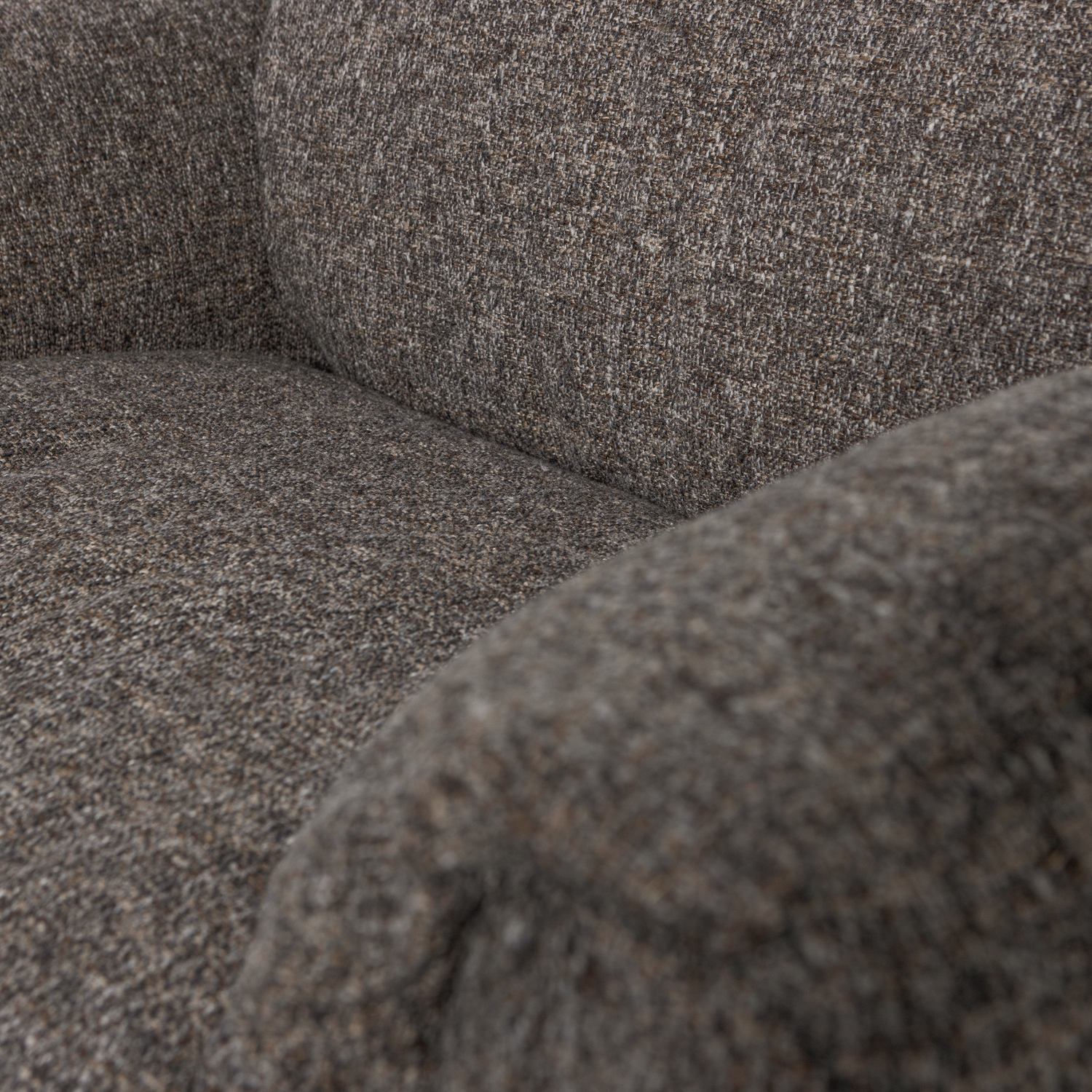 Baggy loveseat geweven chenille bruin