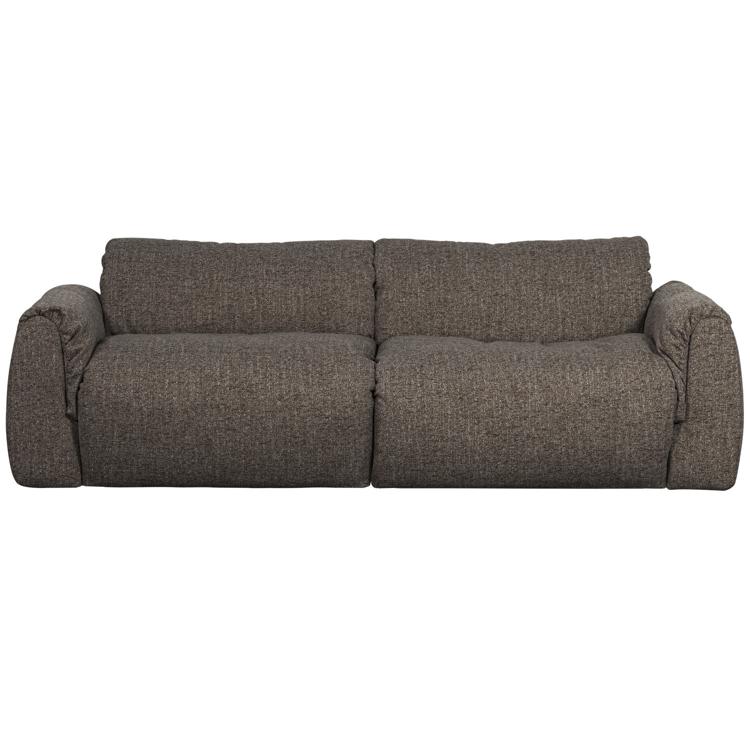 Baggy 2-zits bank 3d chenille middenbruin