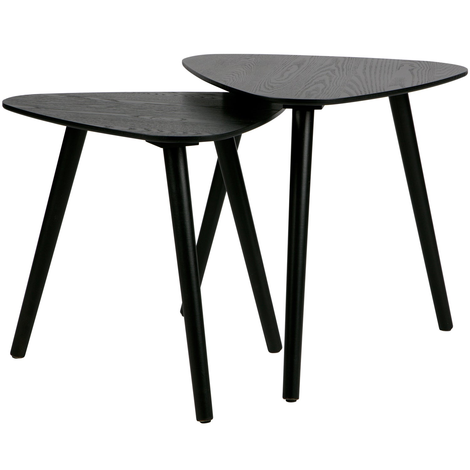 Nila bijzettafels hout zand - set van 2
