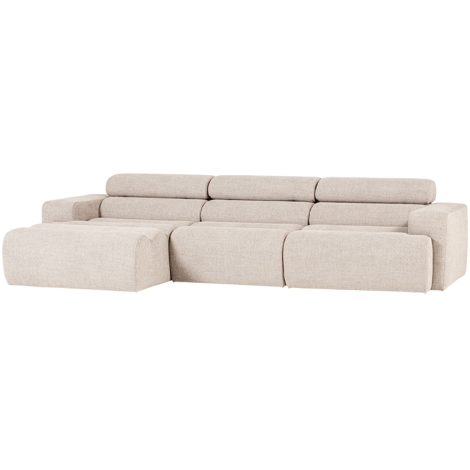 Novi chaise longue bank links oranje melange