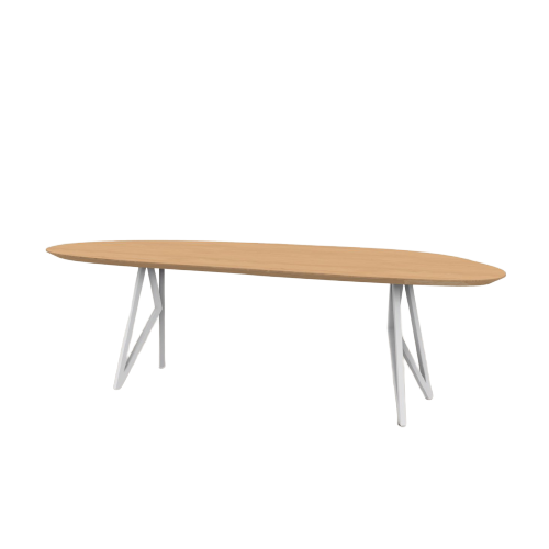 Studio HENK tafel Butterfly Blob - wit frame, hardwax light 3041