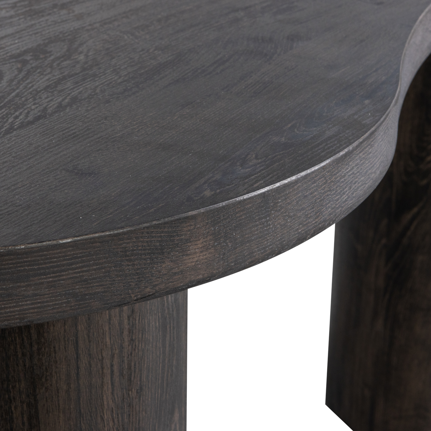 Maan organisch sidetable/bureau mdf donkerbruin
