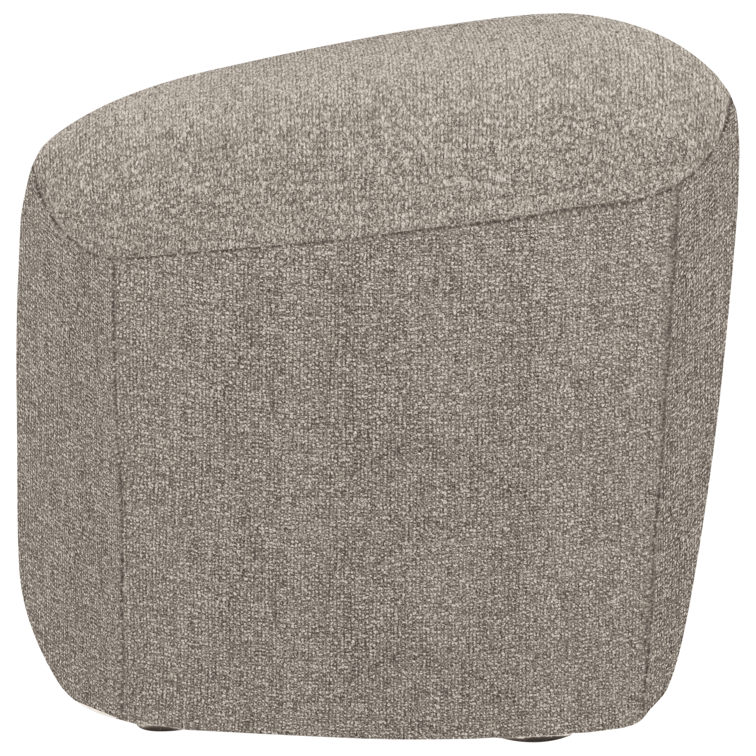 Lofty hocker boucle staalgrijs