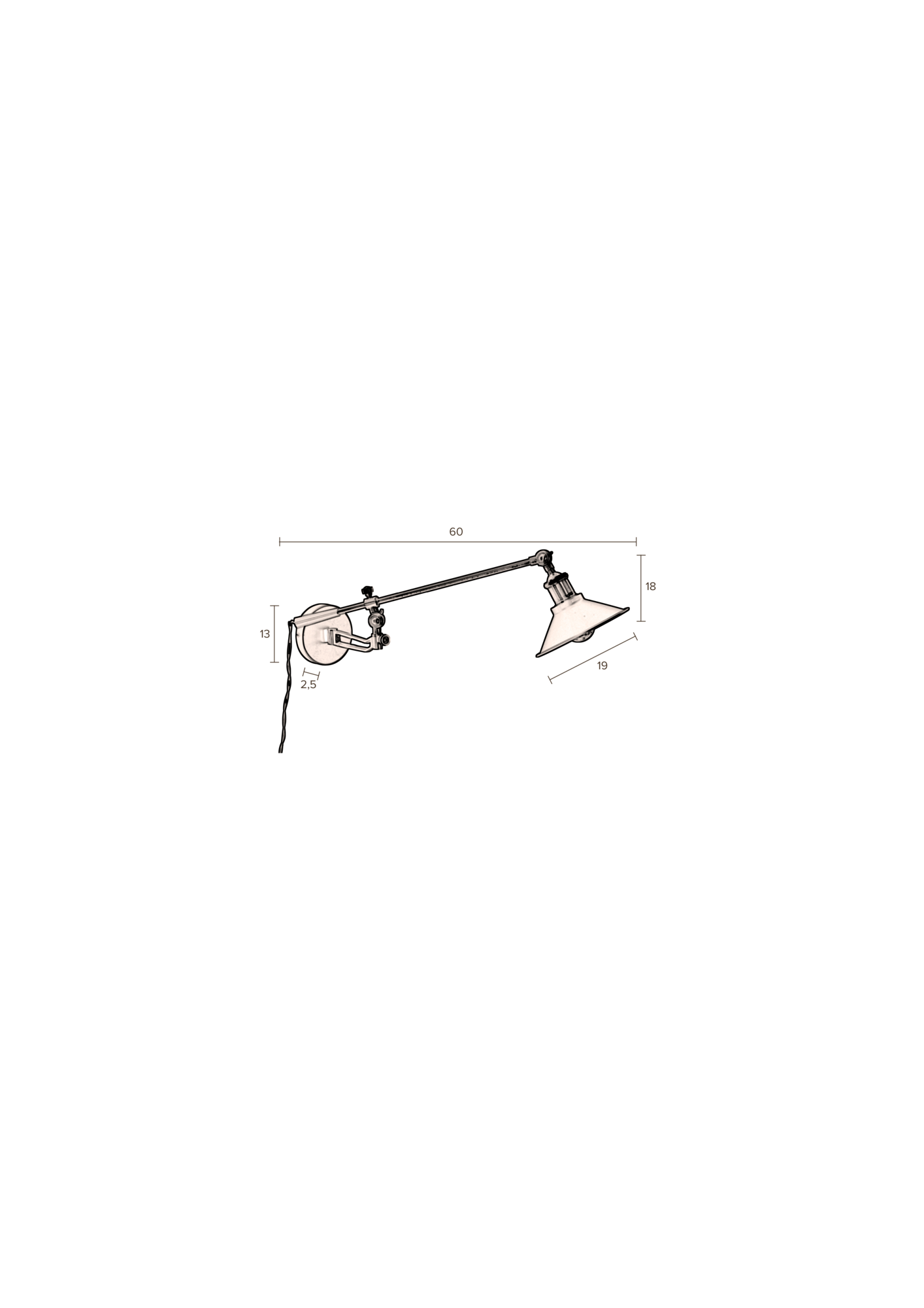 Dutchbone wandlamp Penelope