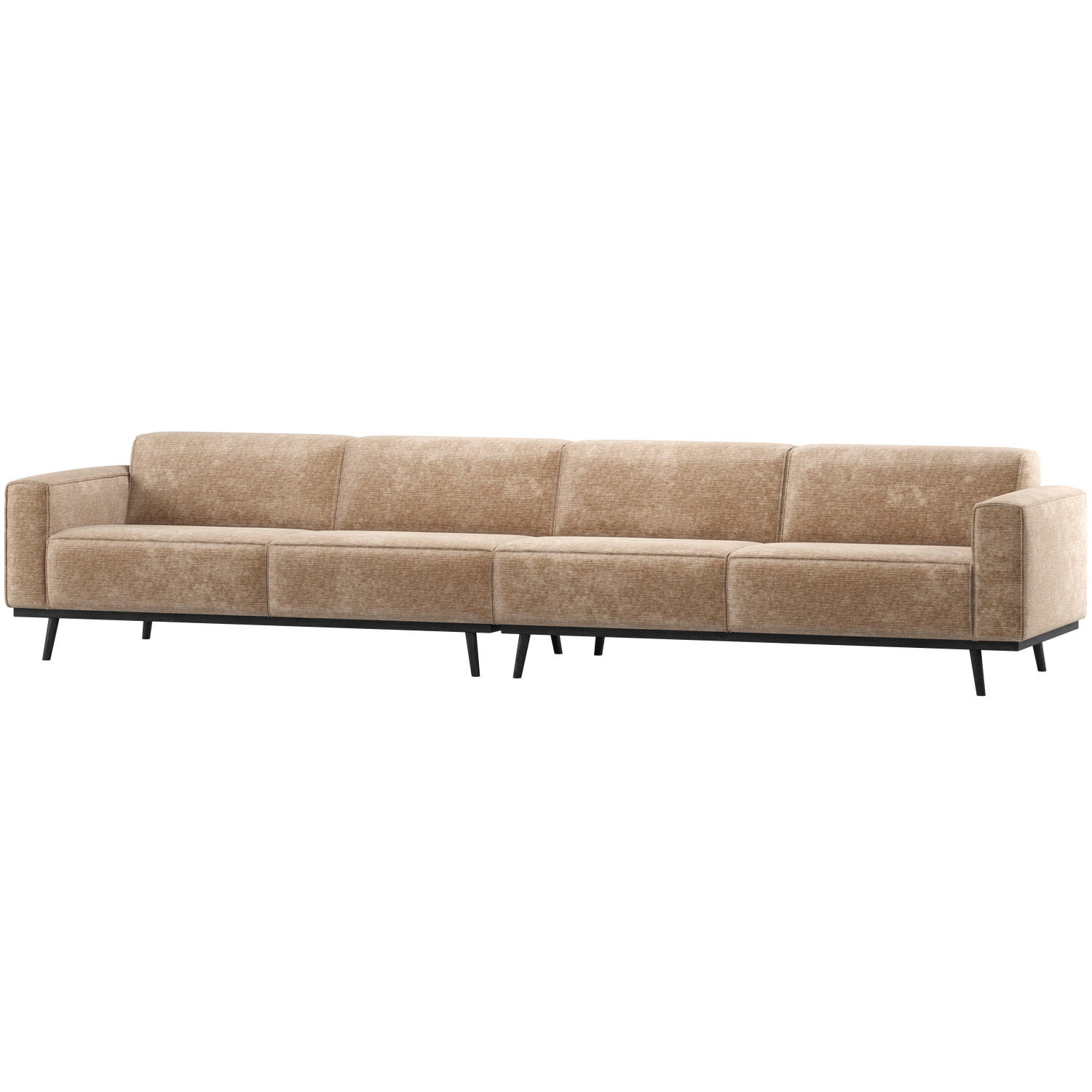 Statement xl 4-zits bank 372 cm lichtbruin melange