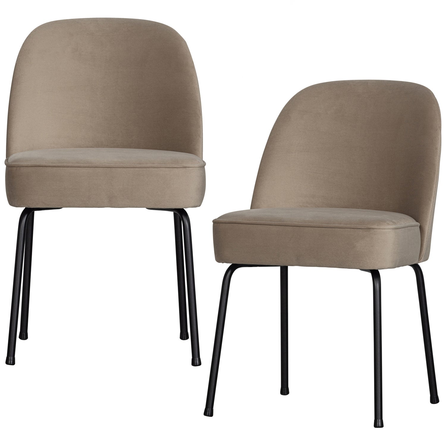 Vogue eetkamerstoel structure velvet brass