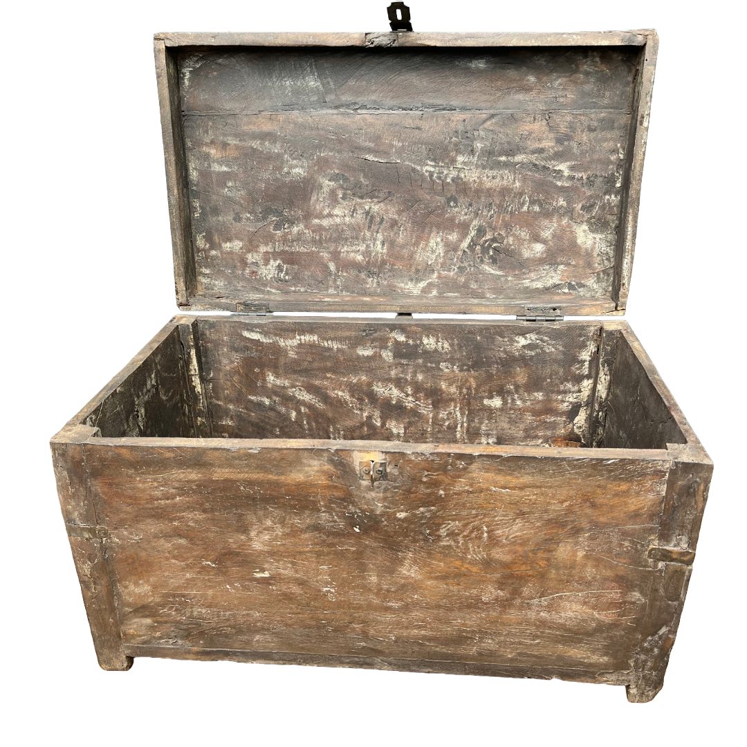Oude opbergkist uniek item