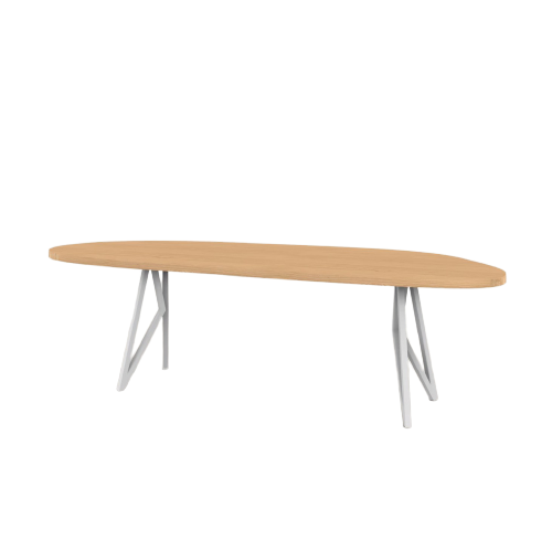 Studio HENK tafel Butterfly Blob - wit frame, hardwax light 3041