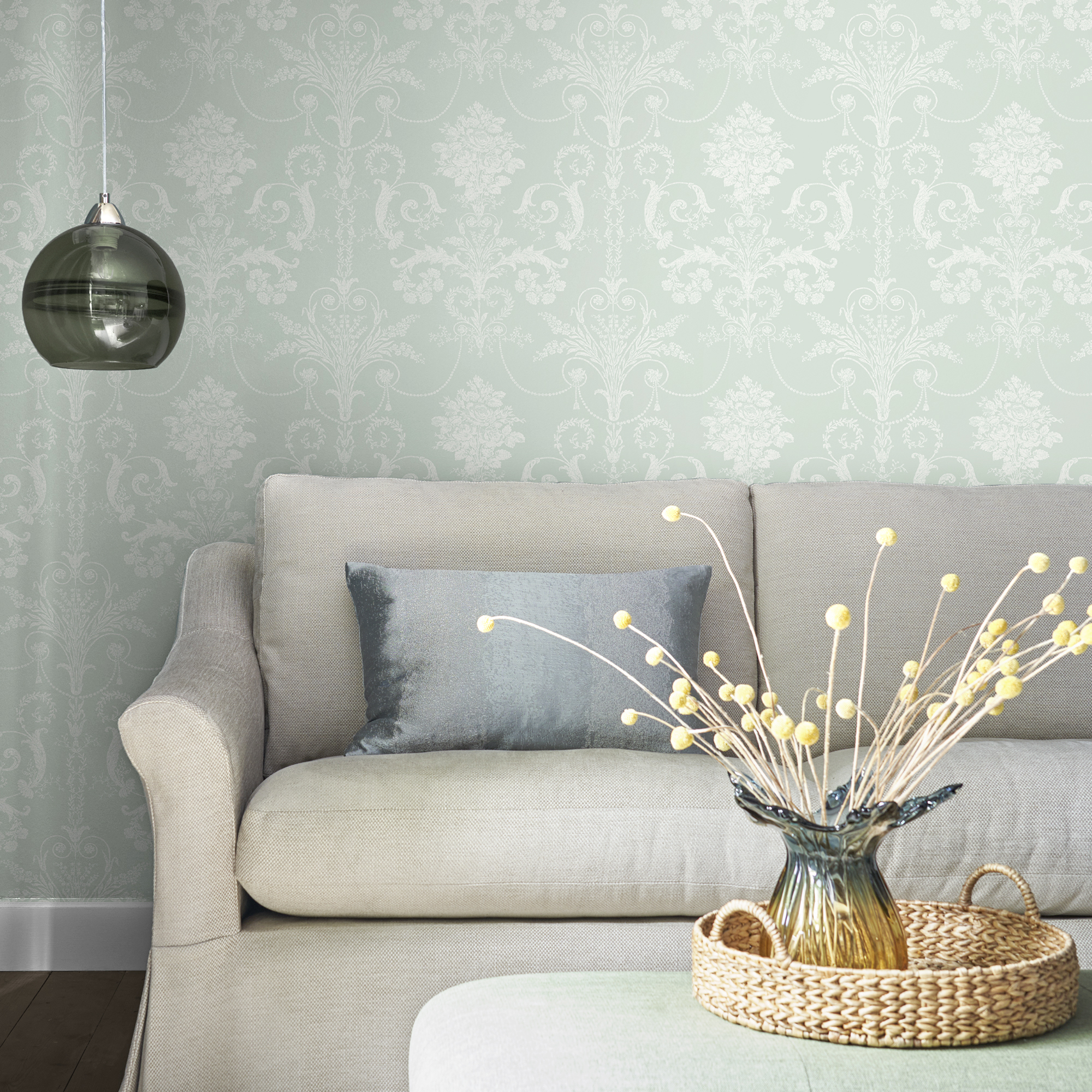 vliesbehang laura ashley josette duck egg