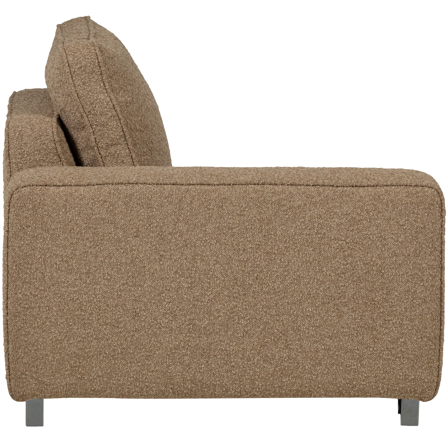 Lazy 1-zits element met arm links boucle antraciet