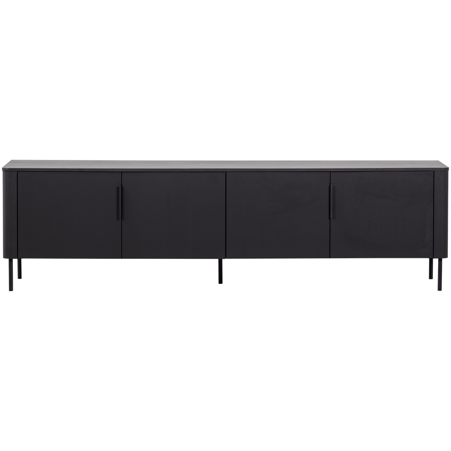 Gunnar tv meubel 200 cm grenen matzwart [fsc]