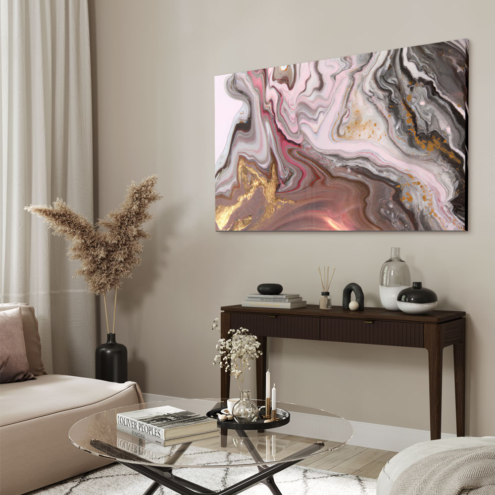 Walljar acrylglas schilderij - Touch of gold