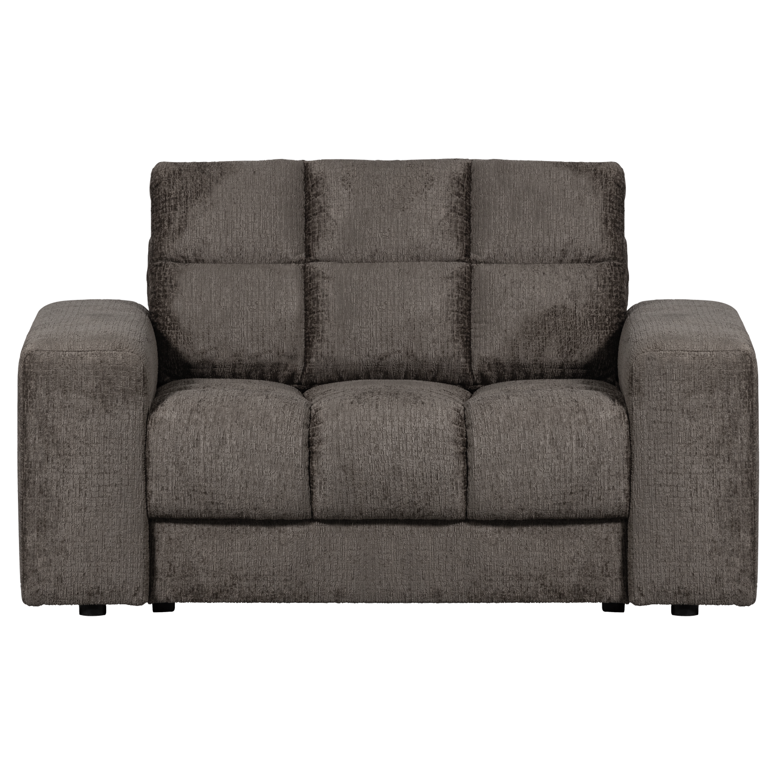 Second date loveseat velvet warmgrijs