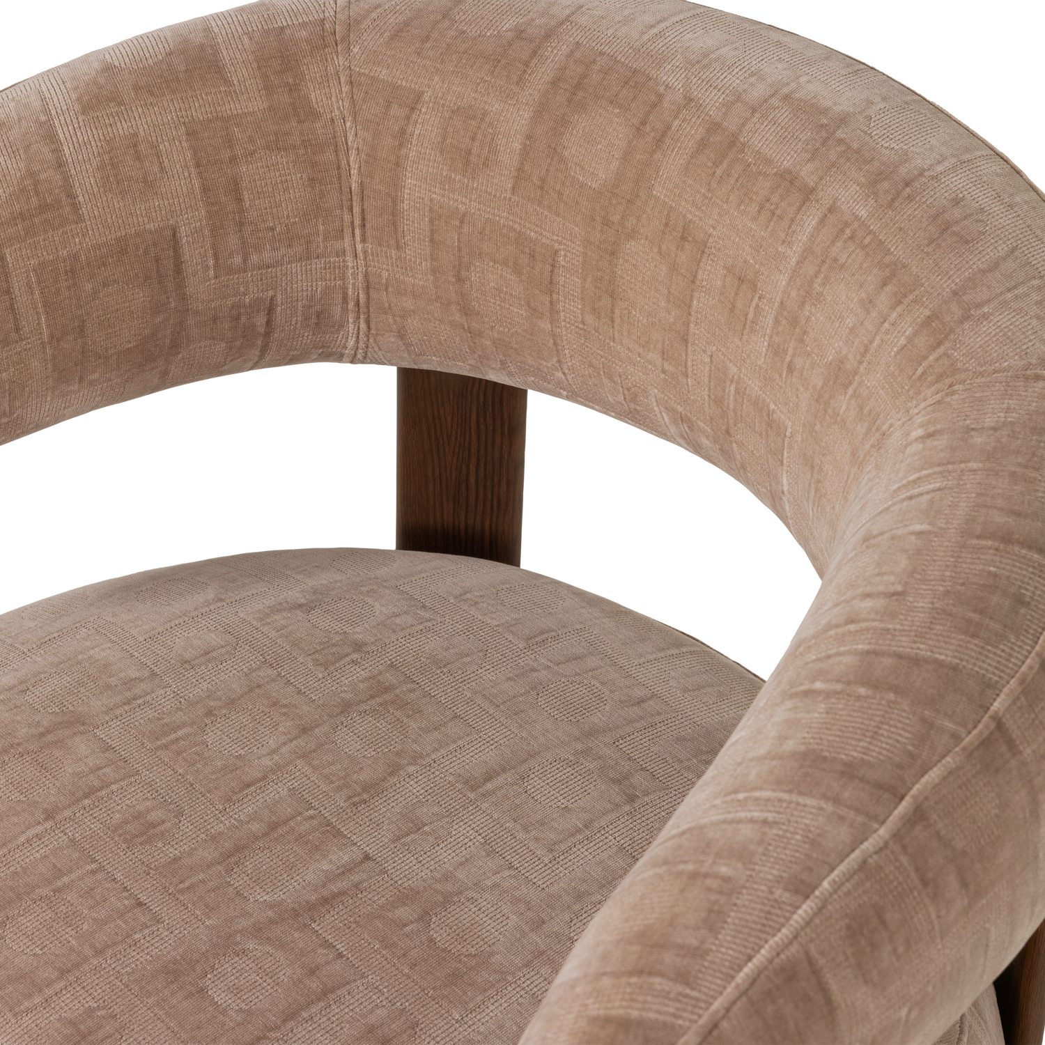 Foon fauteuil 3d structuurstof bruin [fsc]