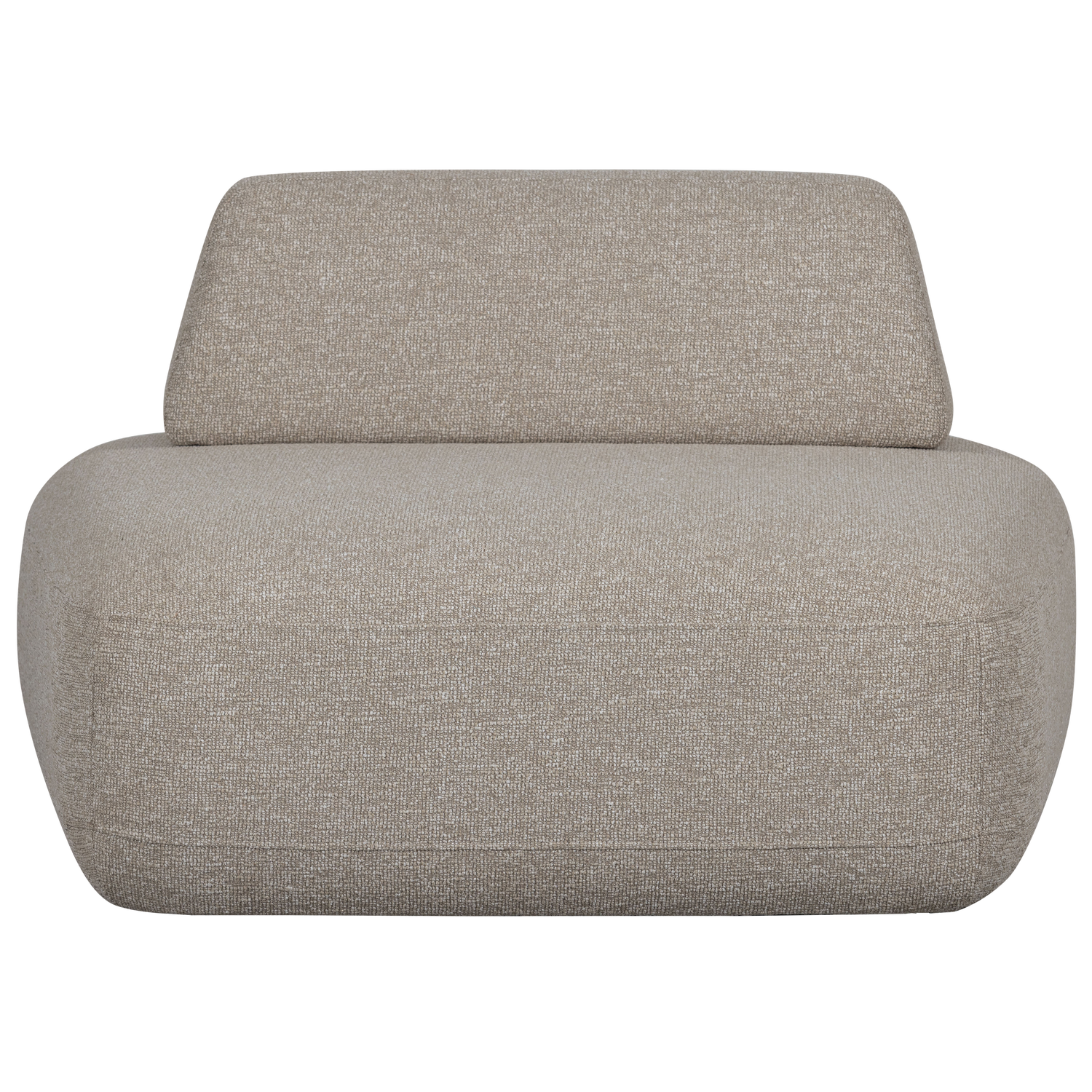 Sterck fauteuil met verplaatsbare rugleuning boucle naturel