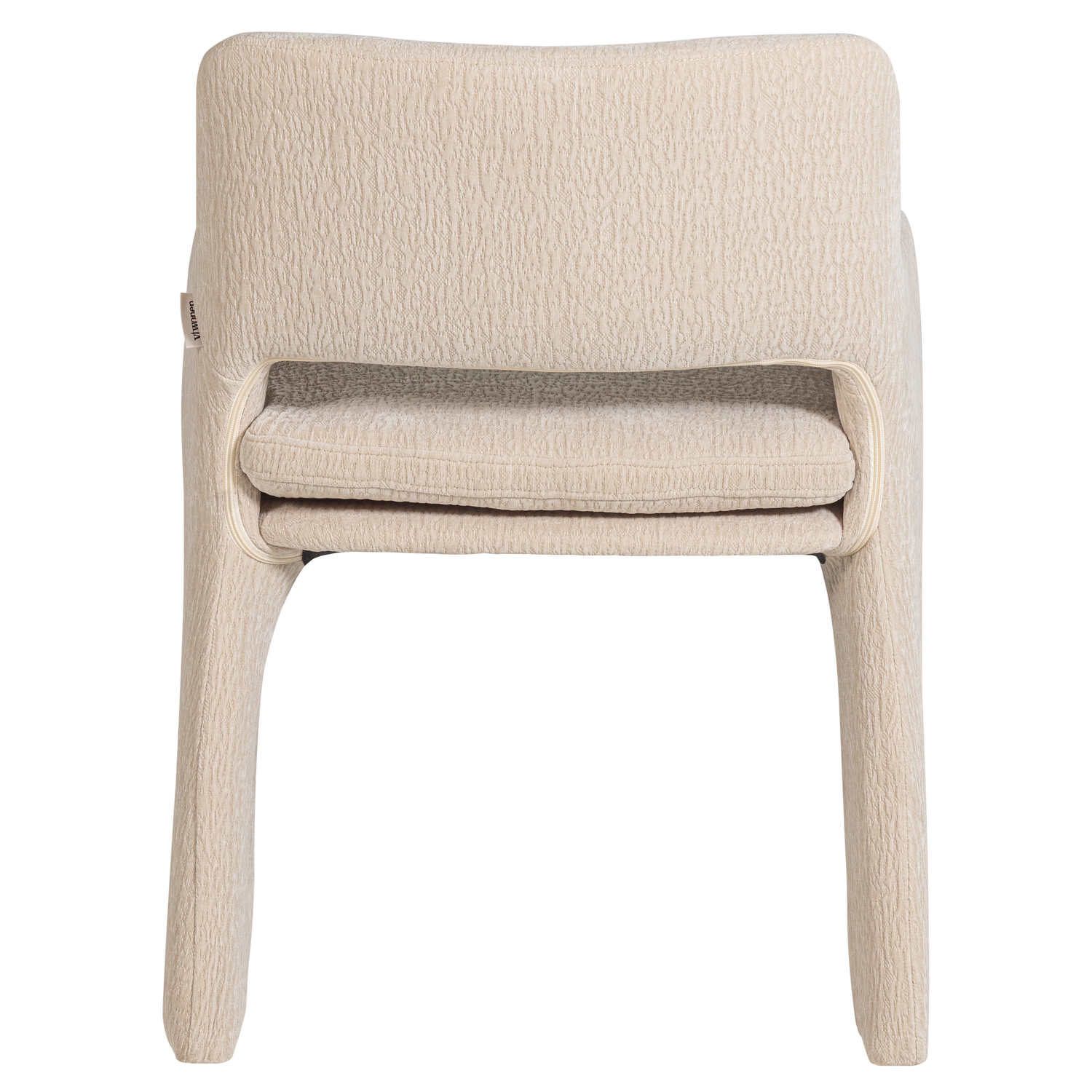 Bigfoot eetkamerstoel chenille taupe [fsc]